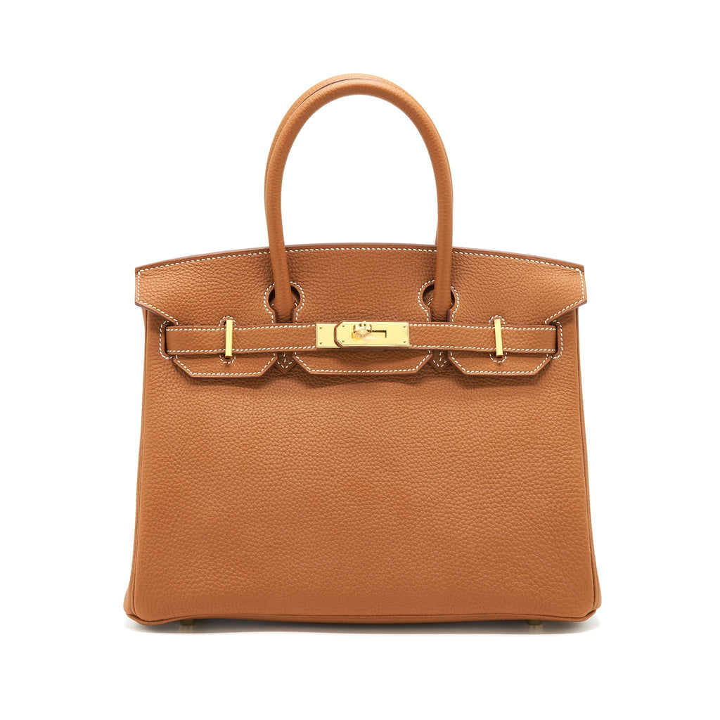 HERMES BIRKIN 30 TOGO 37 GOLD WITH GHW