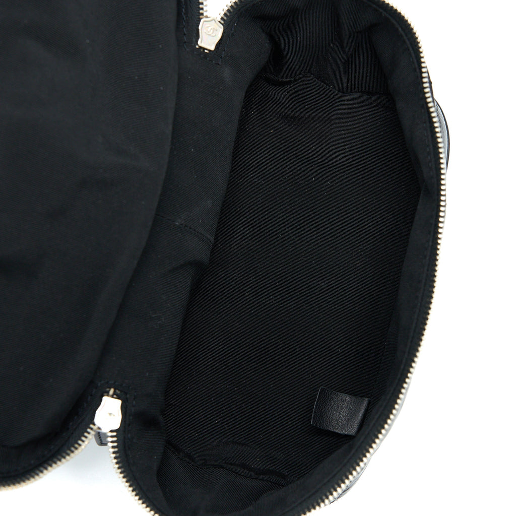 PVC AQUARIUM BACKPACK BLACK PVC/AGED CALFSKIN SHW