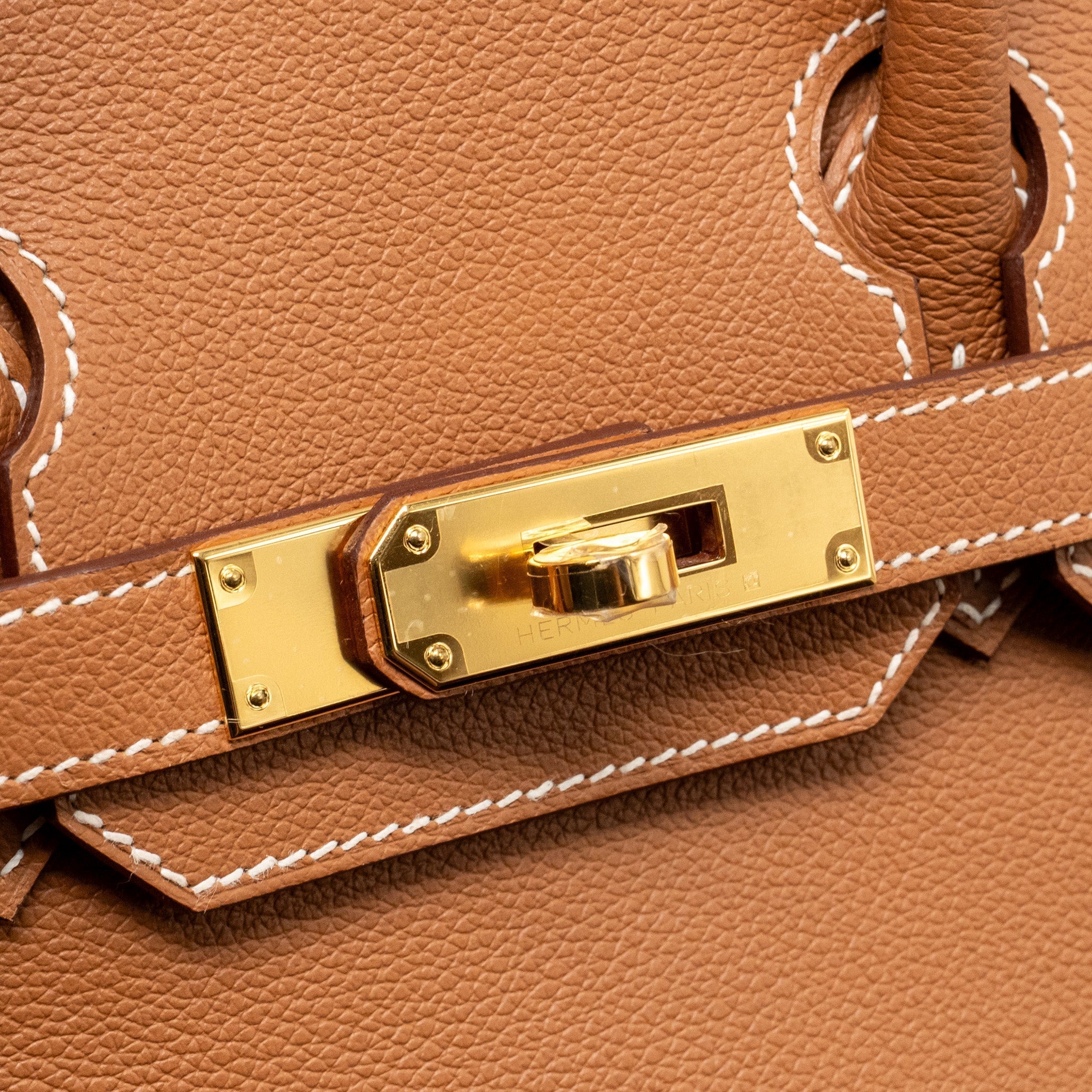 HERMES SHOULDER BIRKIN EVERCOLOR GOLD GHW