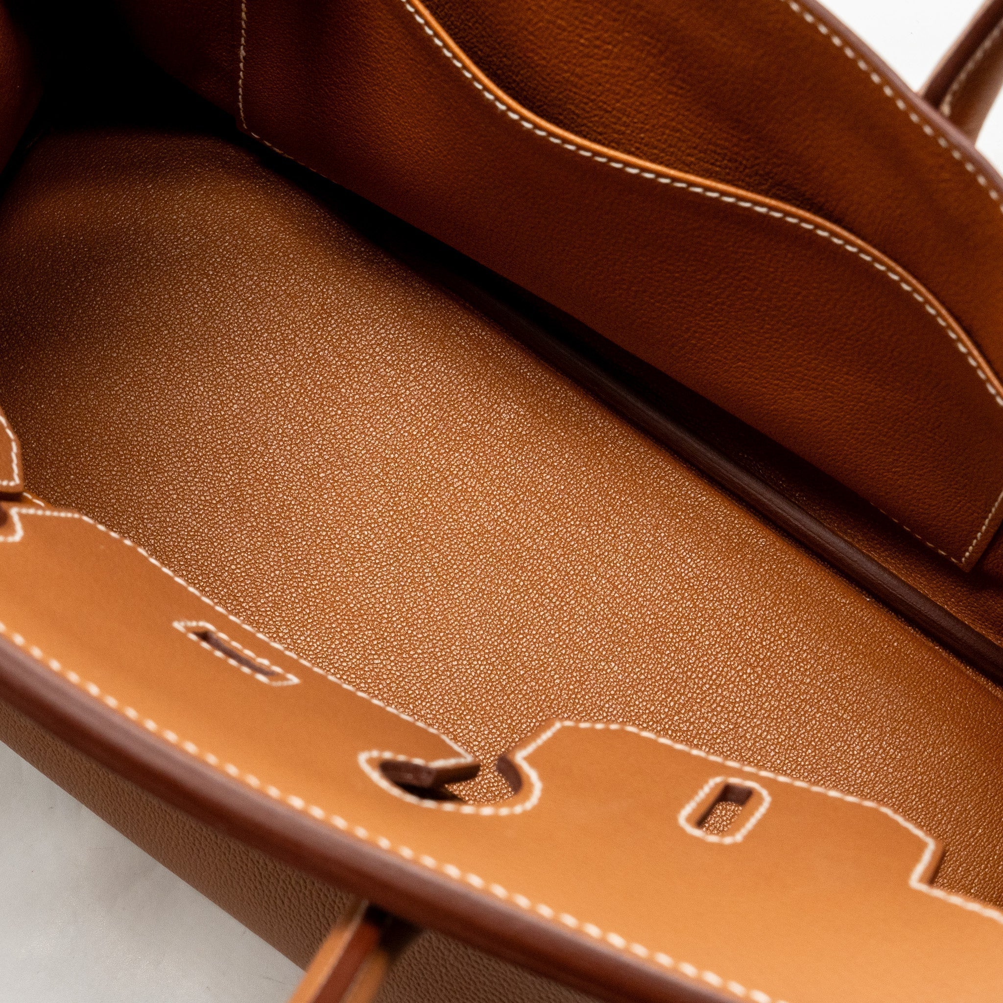 HERMES SHOULDER BIRKIN EVERCOLOR GOLD GHW