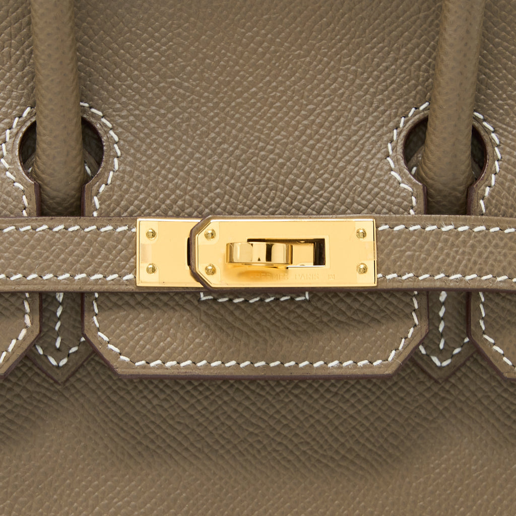 HERMES BIRKIN 25 EPSOM ETOUPE GHW