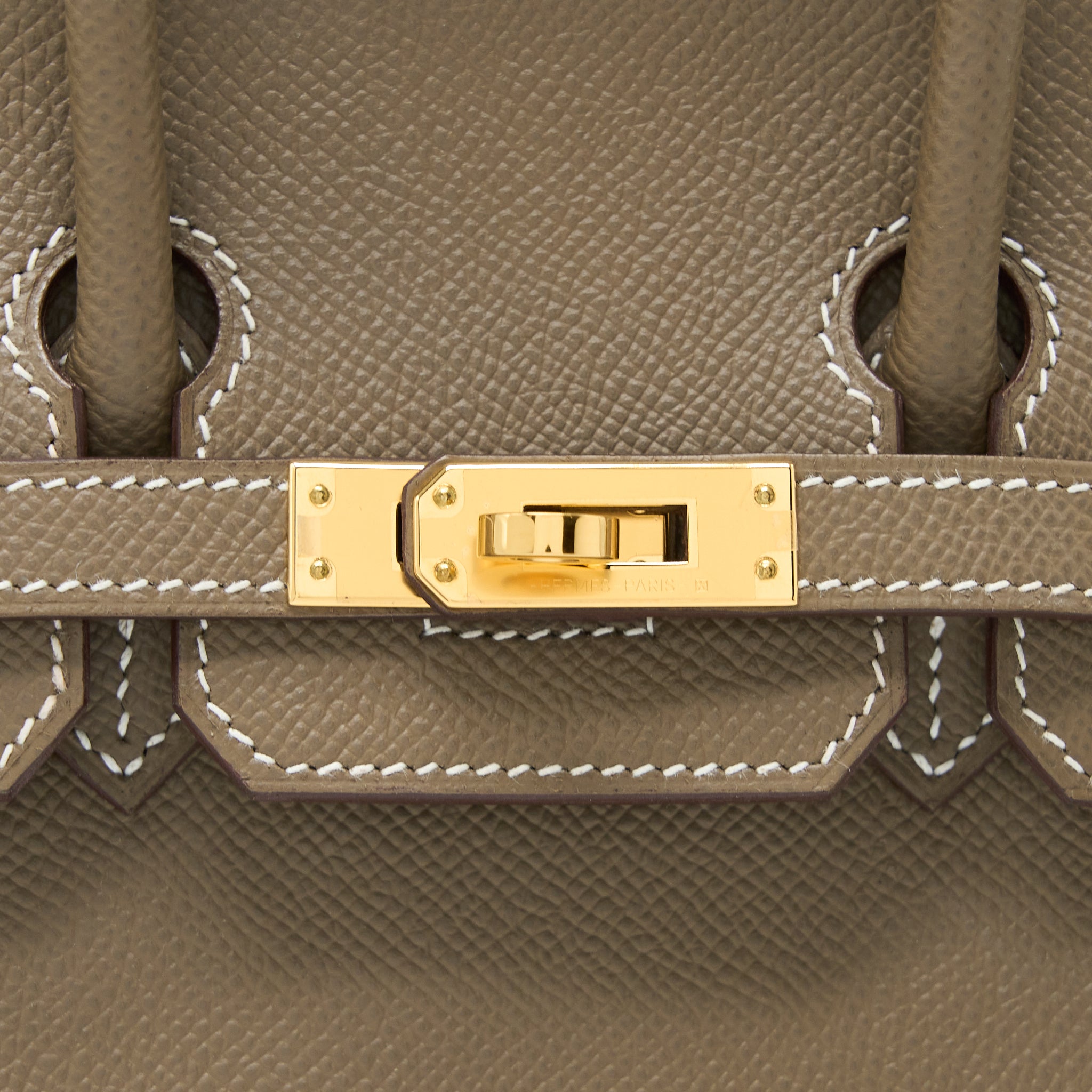 HERMES BIRKIN 25 EPSOM ETOUPE GHW