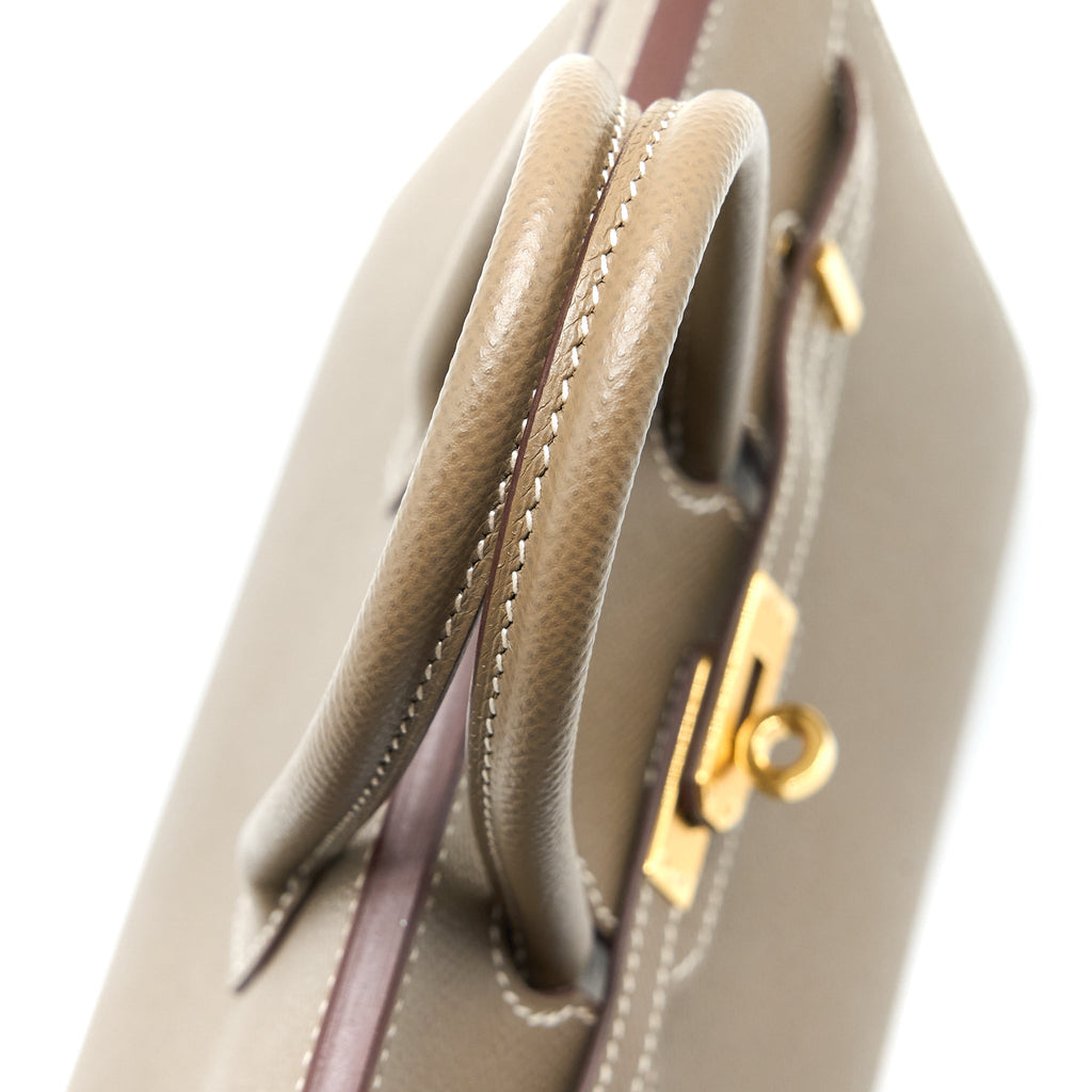 HERMES BIRKIN 25 EPSOM ETOUPE GHW
