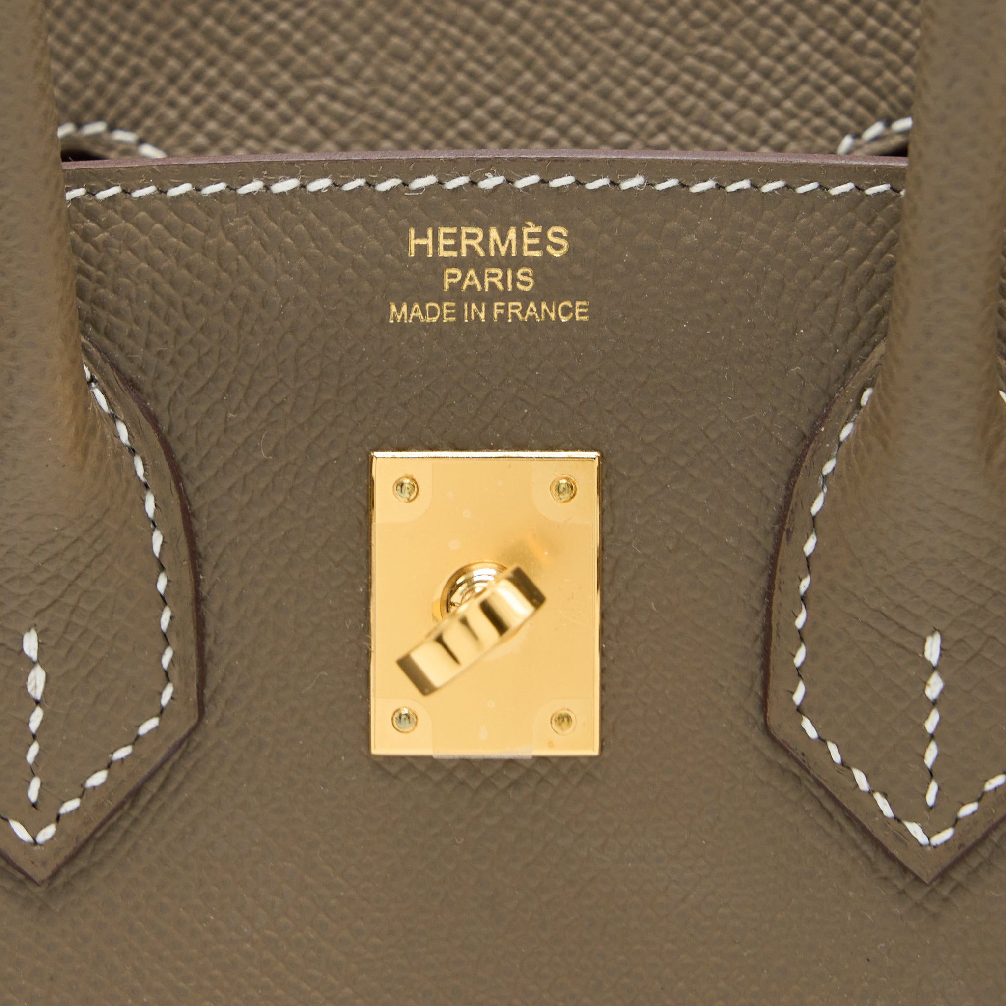 HERMES BIRKIN 25 EPSOM ETOUPE GHW