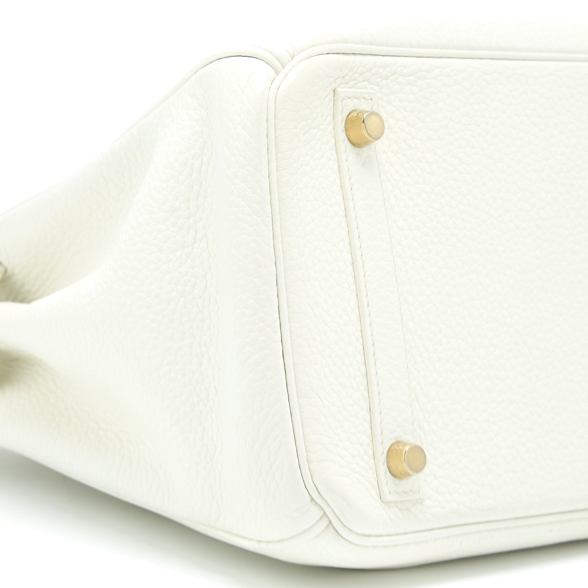 HERMES BIRKIN 30 CLEMENCE BLANC GHW