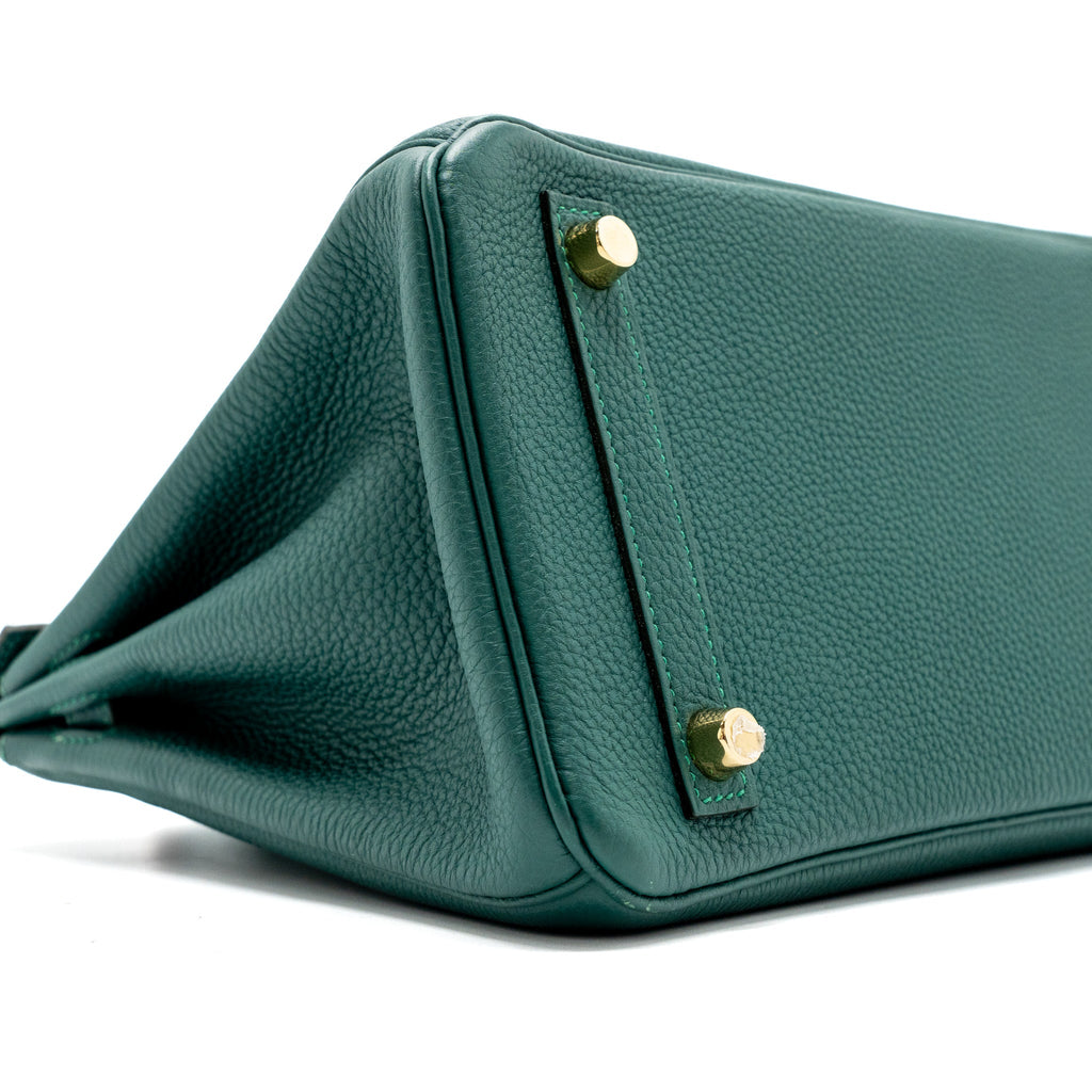 HERMES BIRKIN 25 TOGO Z6 MALACHITE GHW