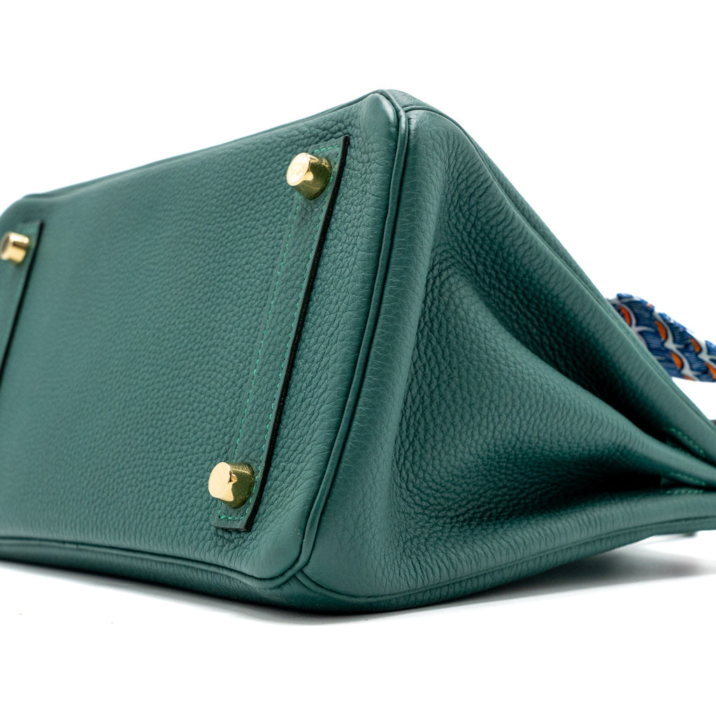 HERMES BIRKIN 25 TOGO Z6 MALACHITE GHW
