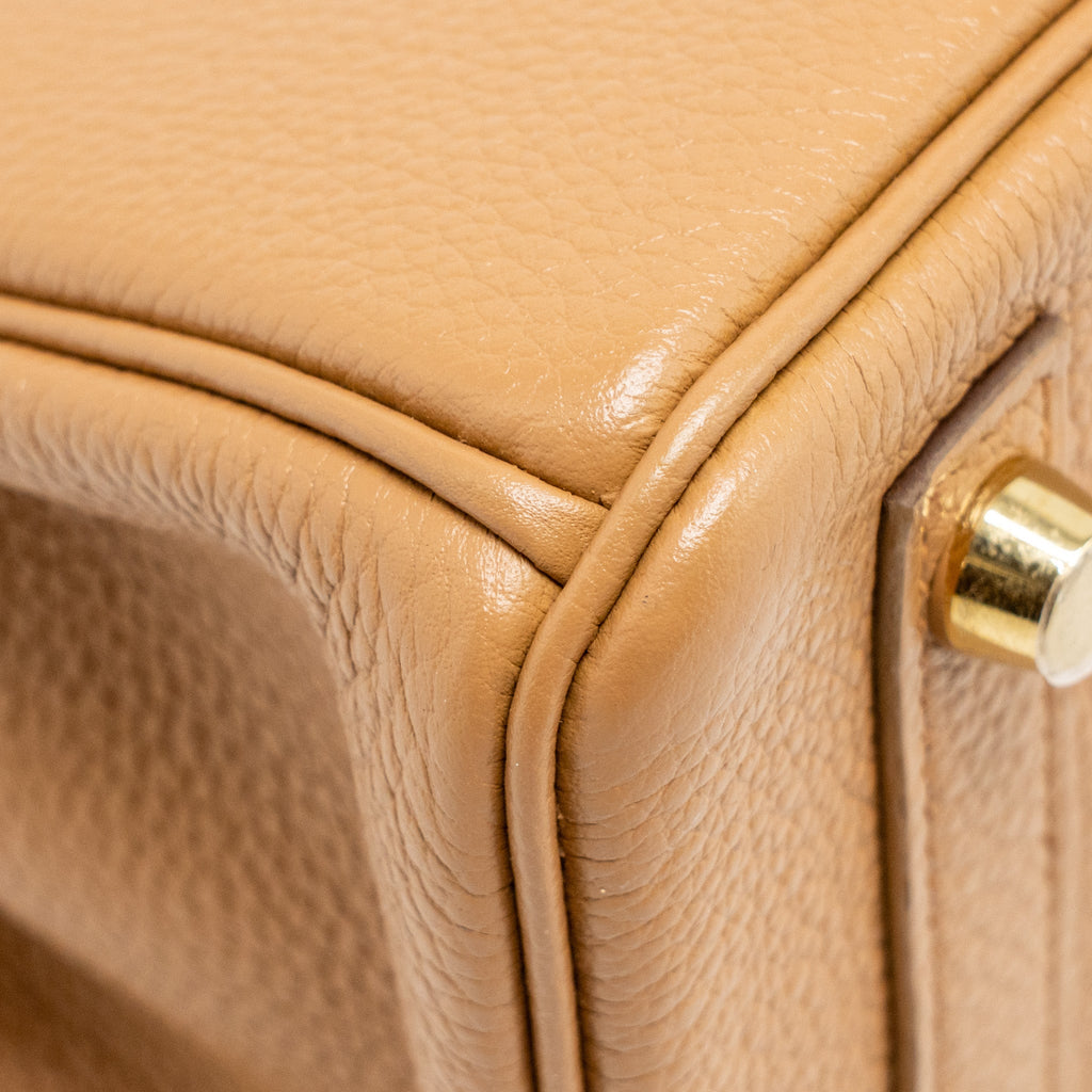 HERMES BIRKIN 25 TOGO BISCUIT GHW