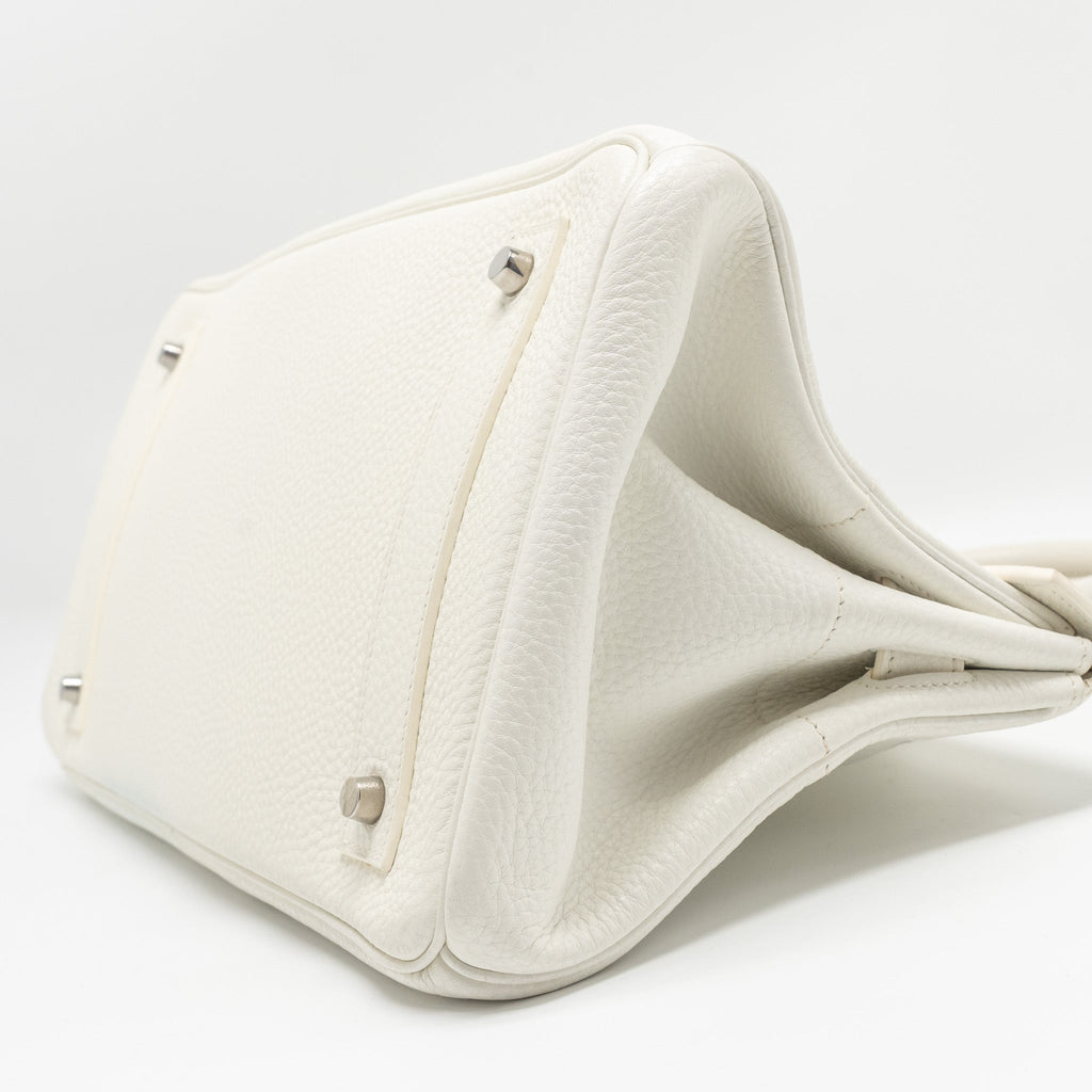 HERMES SHOULDER BIRKIN CLEMENCE BLANC SHW