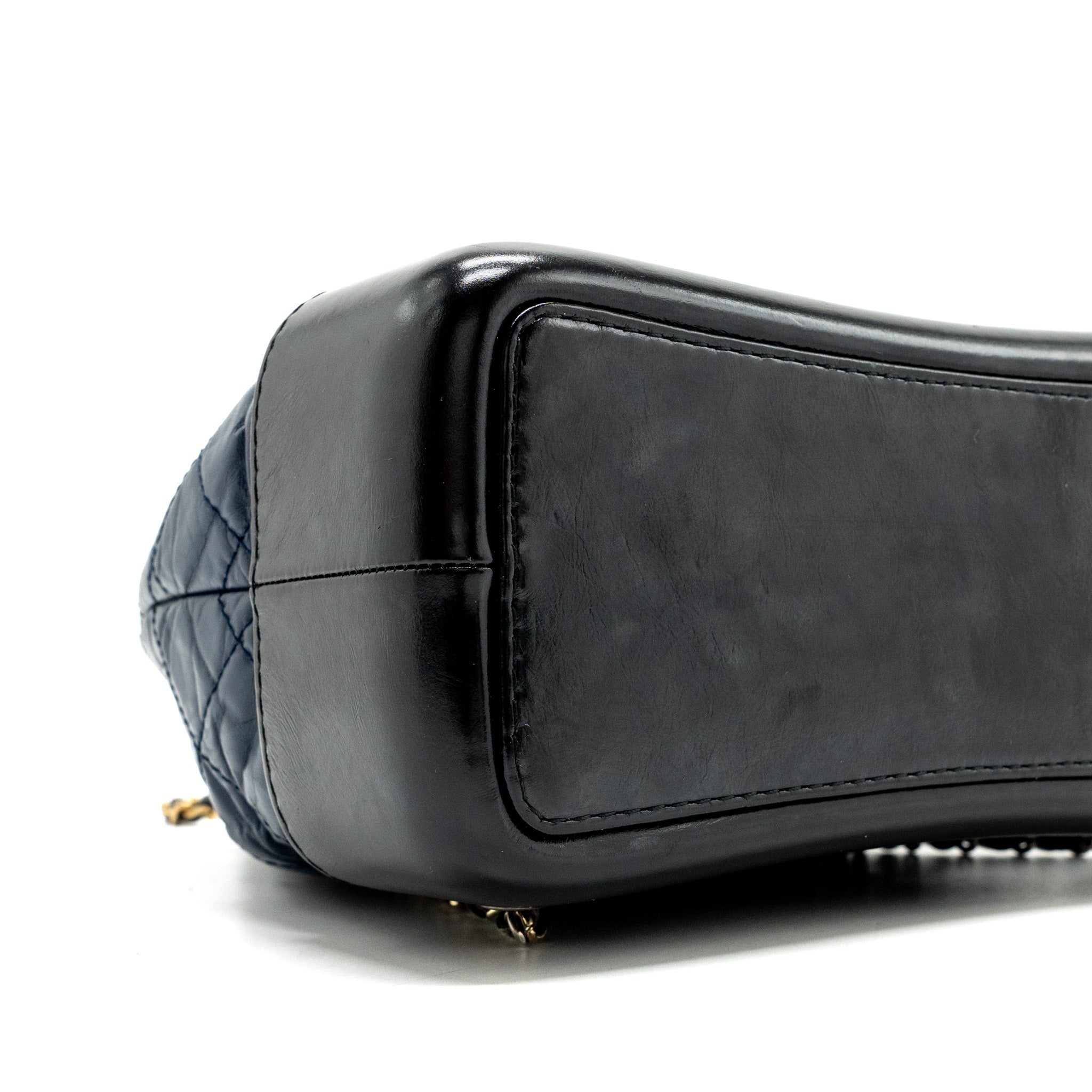 SMALL GABRIELLE BACKPACK AGED CALFSKIN NAVY BLUE/ BLACK RUTHENIUM HARDWARE