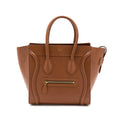 MICRO LUGGAGE BAG CALFSKIN BROWN GHW