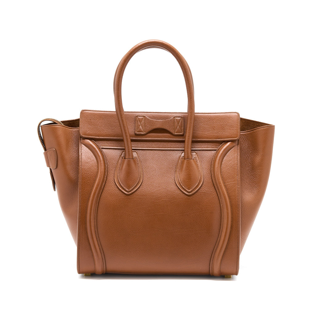 MICRO LUGGAGE BAG CALFSKIN BROWN GHW