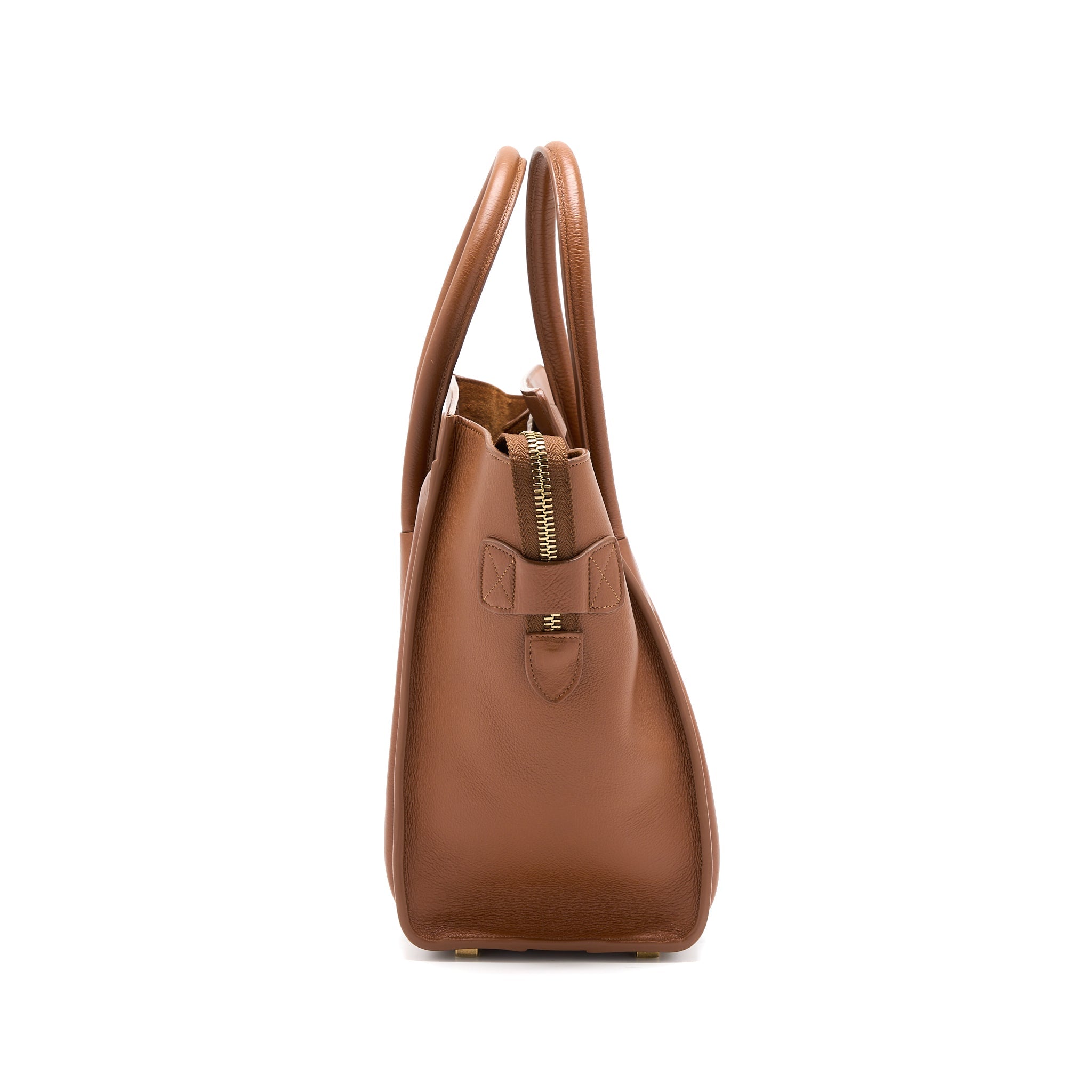 MICRO LUGGAGE BAG CALFSKIN BROWN GHW