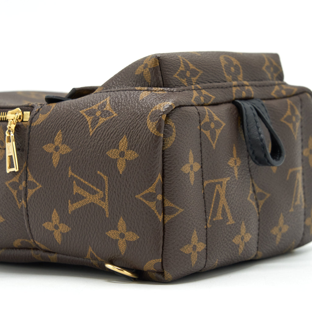 PALM SPRINGS MINI BACKPACK MONOGRAM CANVAS NEW ZIPPER