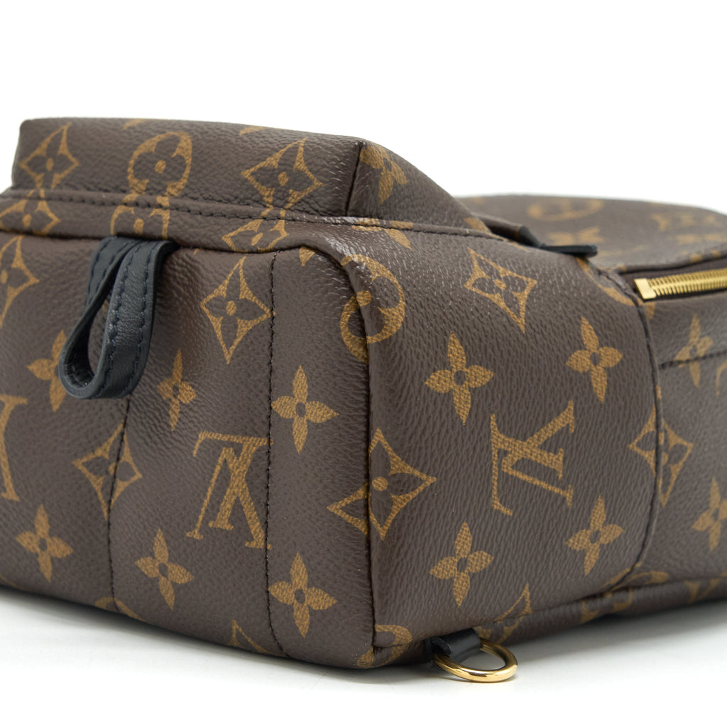 PALM SPRINGS MINI BACKPACK MONOGRAM CANVAS NEW ZIPPER