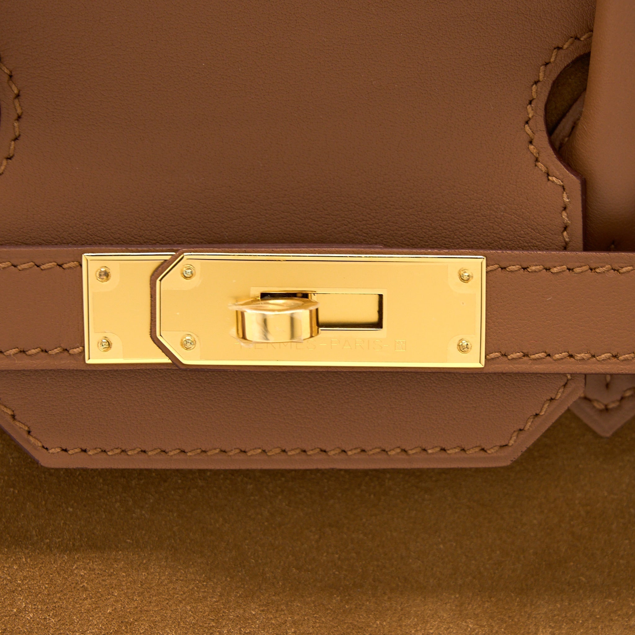 HERMES BIRKIN 30 GRIZZLY/SWIFT CHAMOIS/GOLD GHW