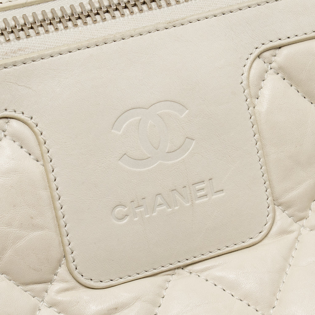 COCOON TRAVEL TOTE BAG CALFSKIN WHITE SHW