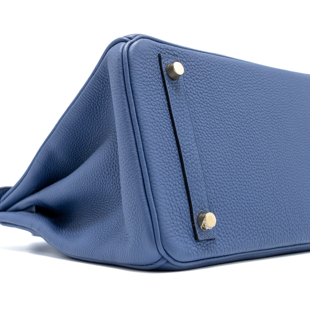 HERMES BIRKIN 30 TOGO BLUE BRIGHTON GHW