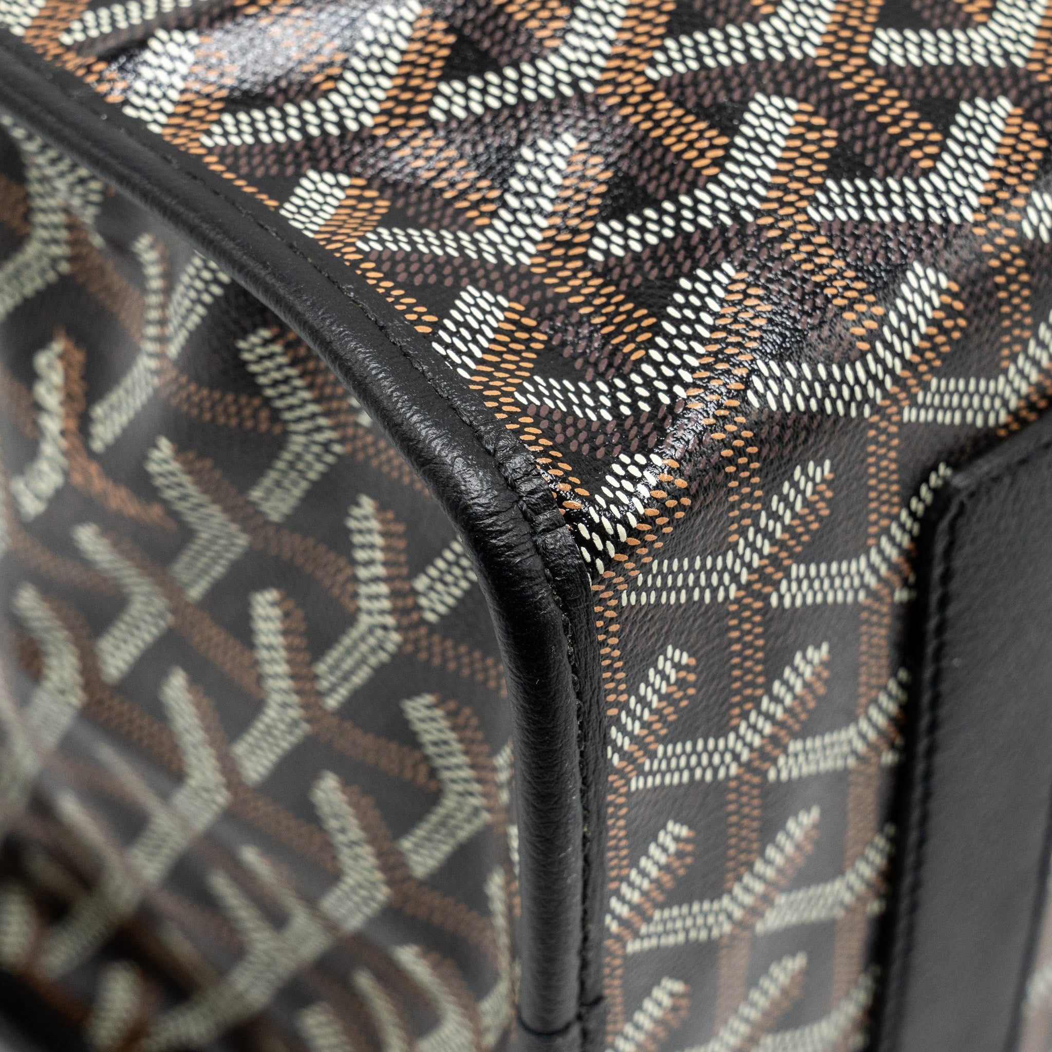 SAINT LEGER BACKPACK GOYARDLINE CANVAS BLACK SHW