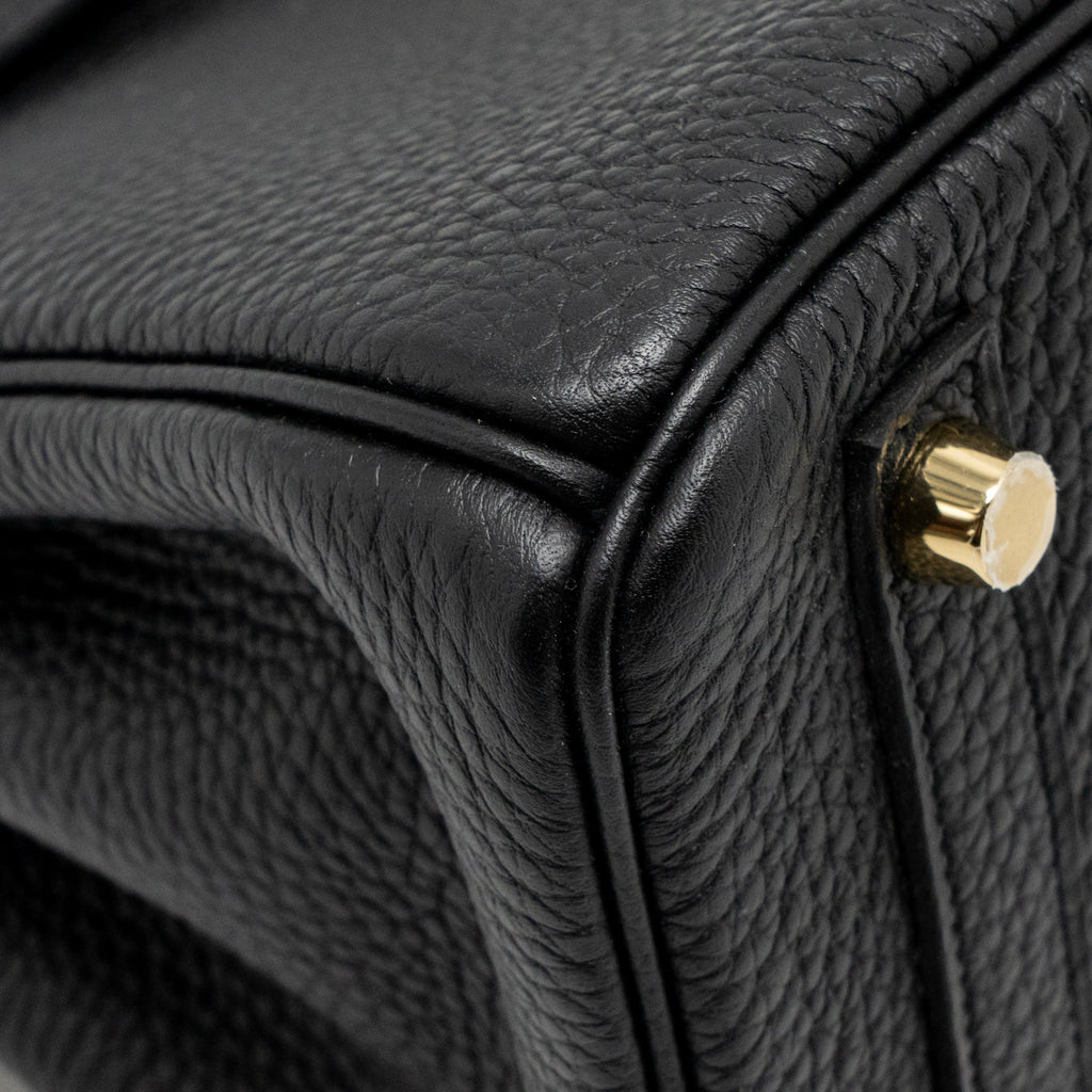 HERMES BIRKIN 25 TOGO BLACK GHW