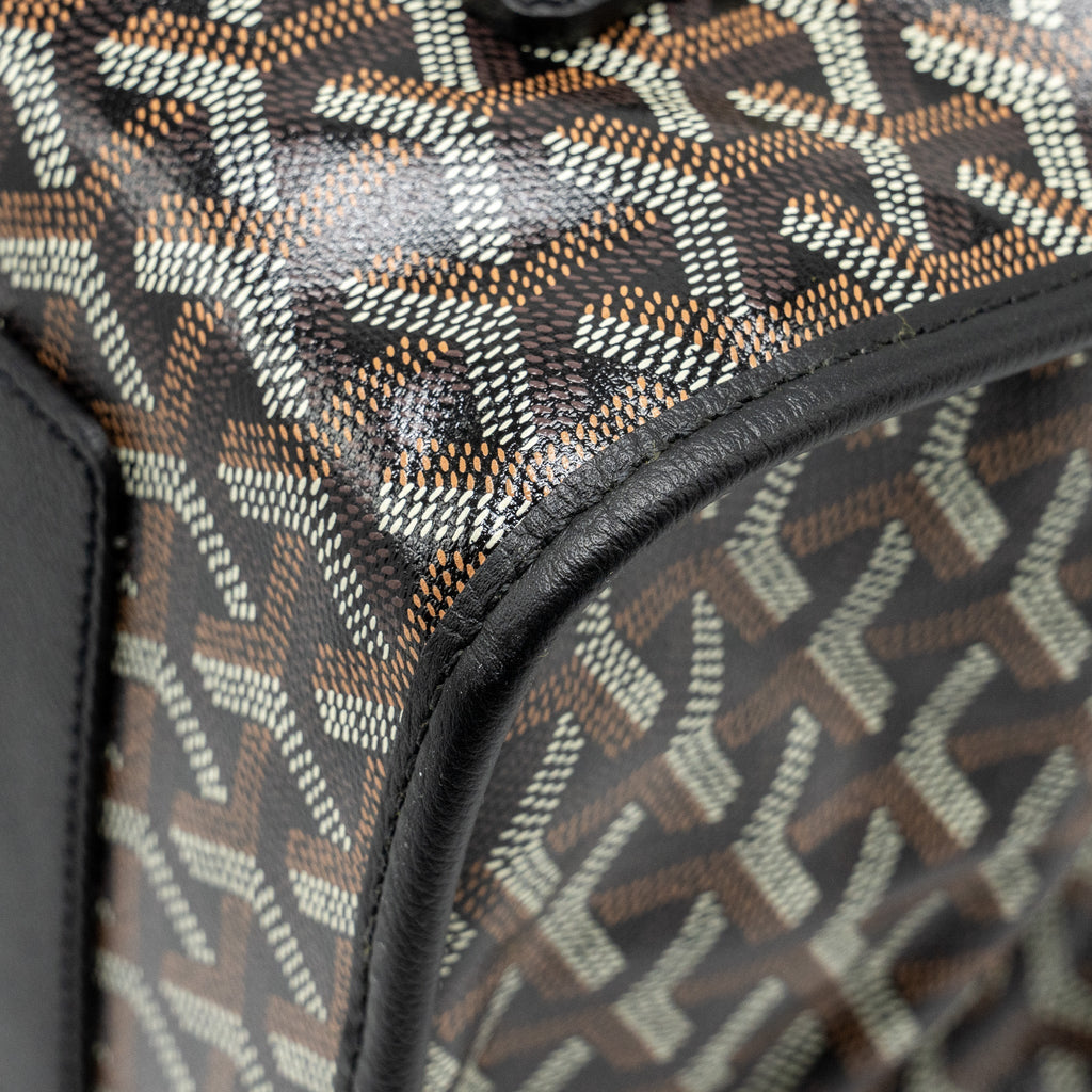 SAINT LEGER BACKPACK GOYARDLINE CANVAS BLACK SHW
