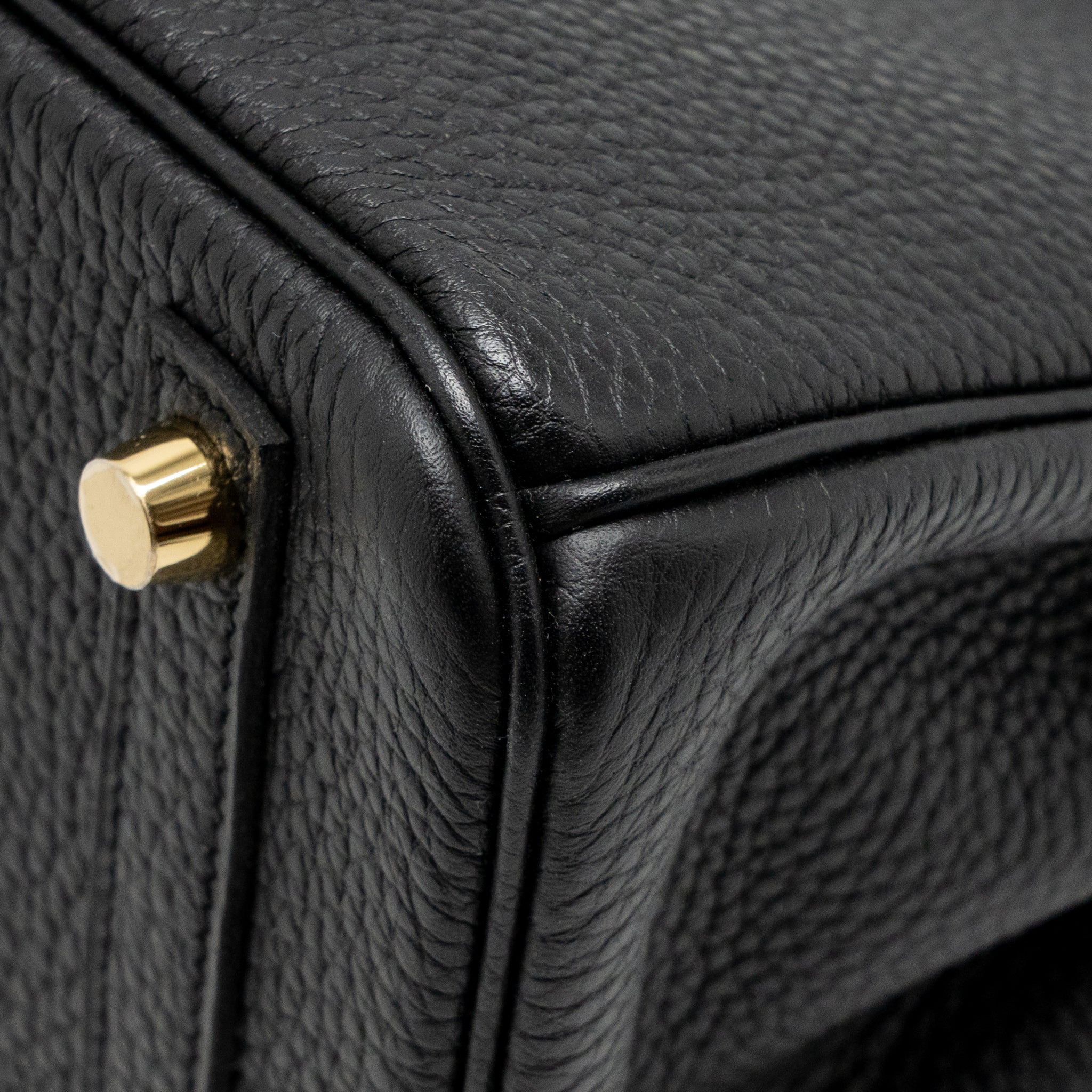 HERMES BIRKIN 25 TOGO BLACK GHW