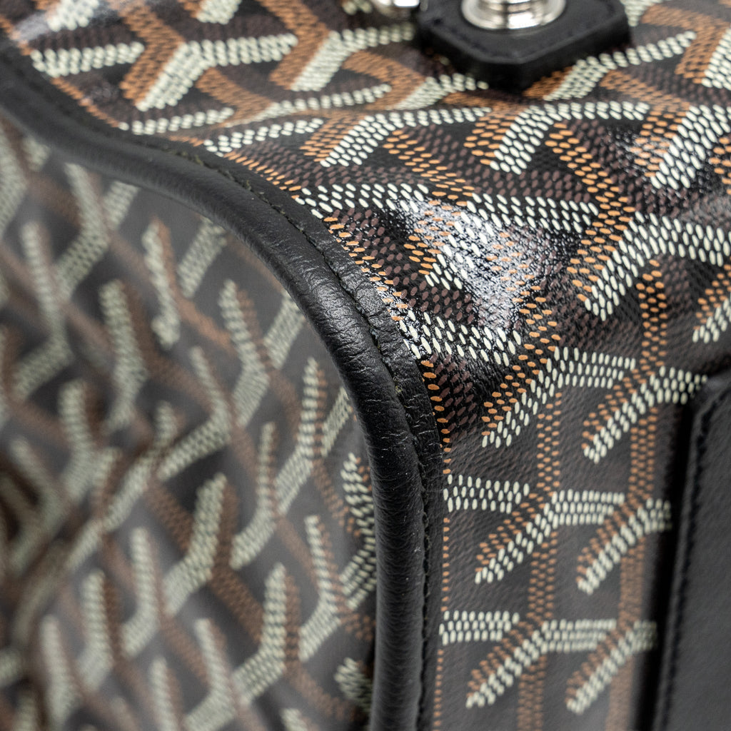 SAINT LEGER BACKPACK GOYARDLINE CANVAS BLACK SHW