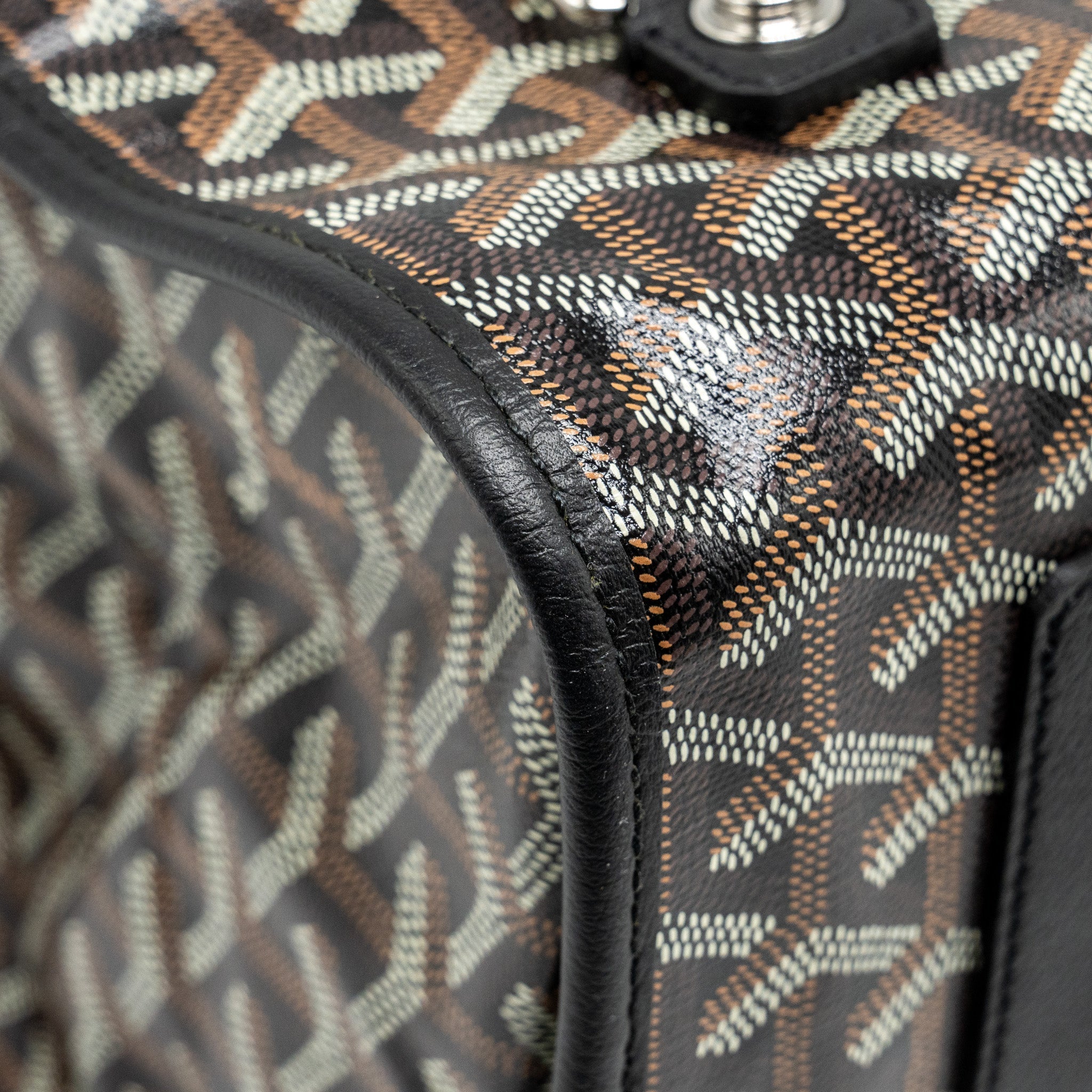 SAINT LEGER BACKPACK GOYARDLINE CANVAS BLACK SHW