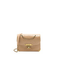 MESSENGER FLAP BAG LAMBSKIN BEIGE GHW
