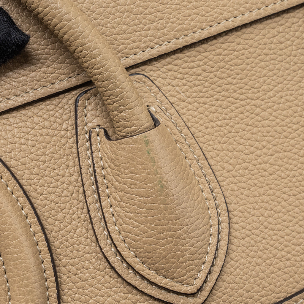 MICRO LUGGAGE BAG CALFSKIN DUNE SHW