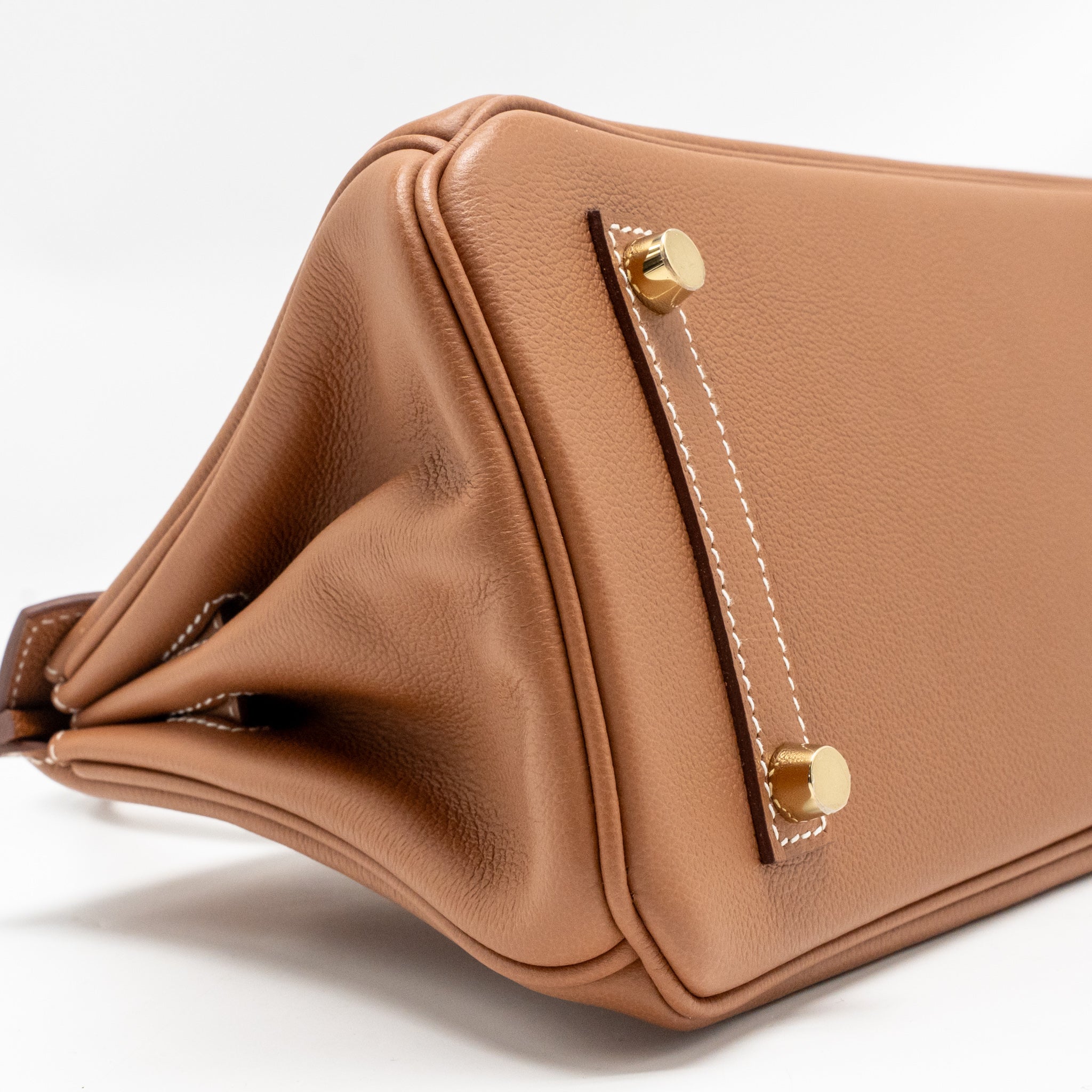 HERMES SHOULDER BIRKIN EVERCOLOR GOLD GHW