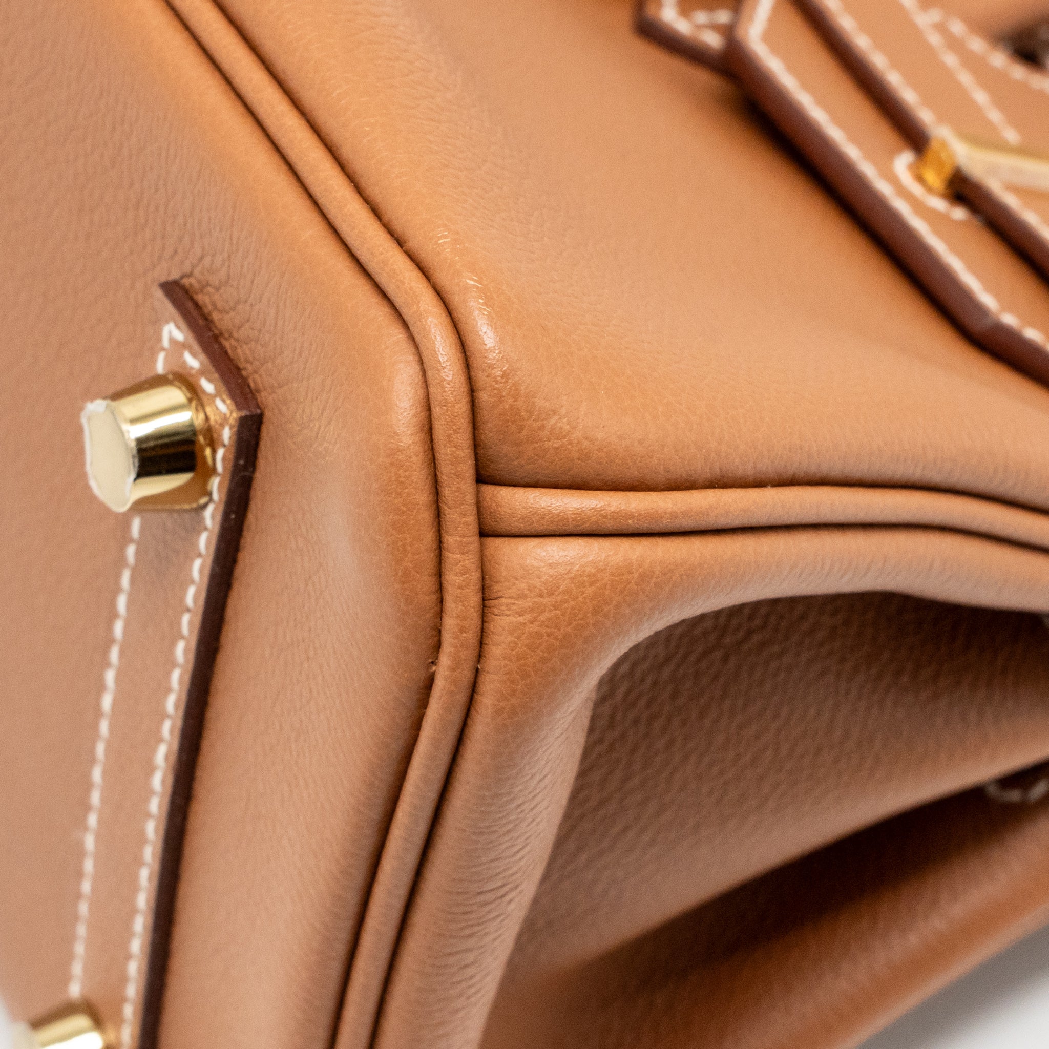 HERMES SHOULDER BIRKIN EVERCOLOR GOLD GHW