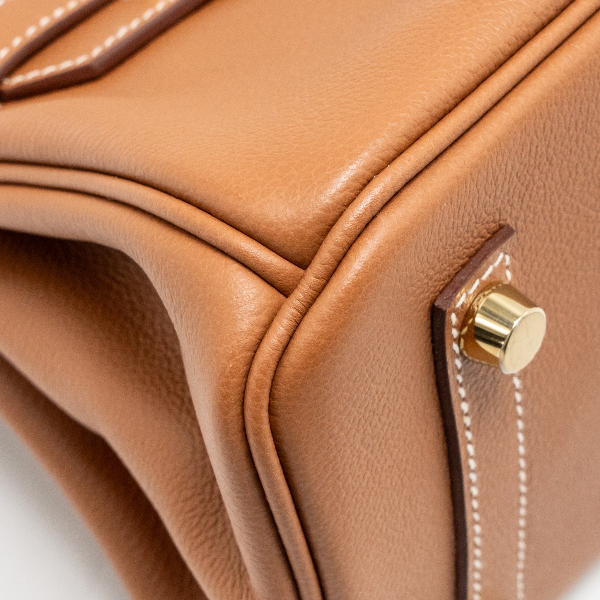 HERMES SHOULDER BIRKIN EVERCOLOR GOLD GHW