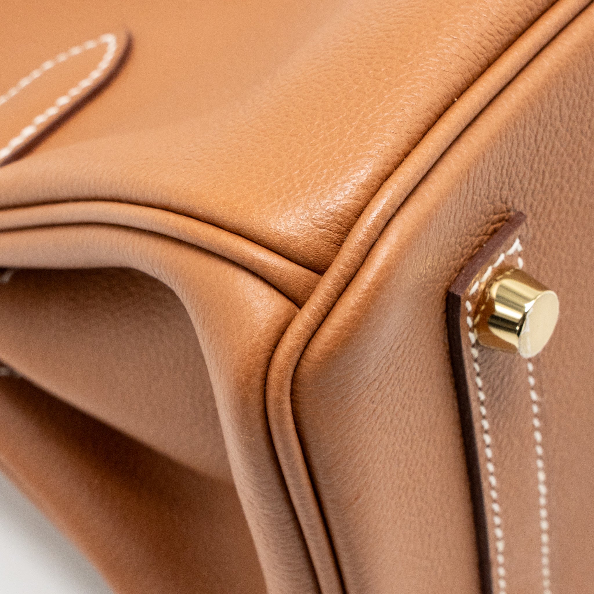 HERMES SHOULDER BIRKIN EVERCOLOR GOLD GHW