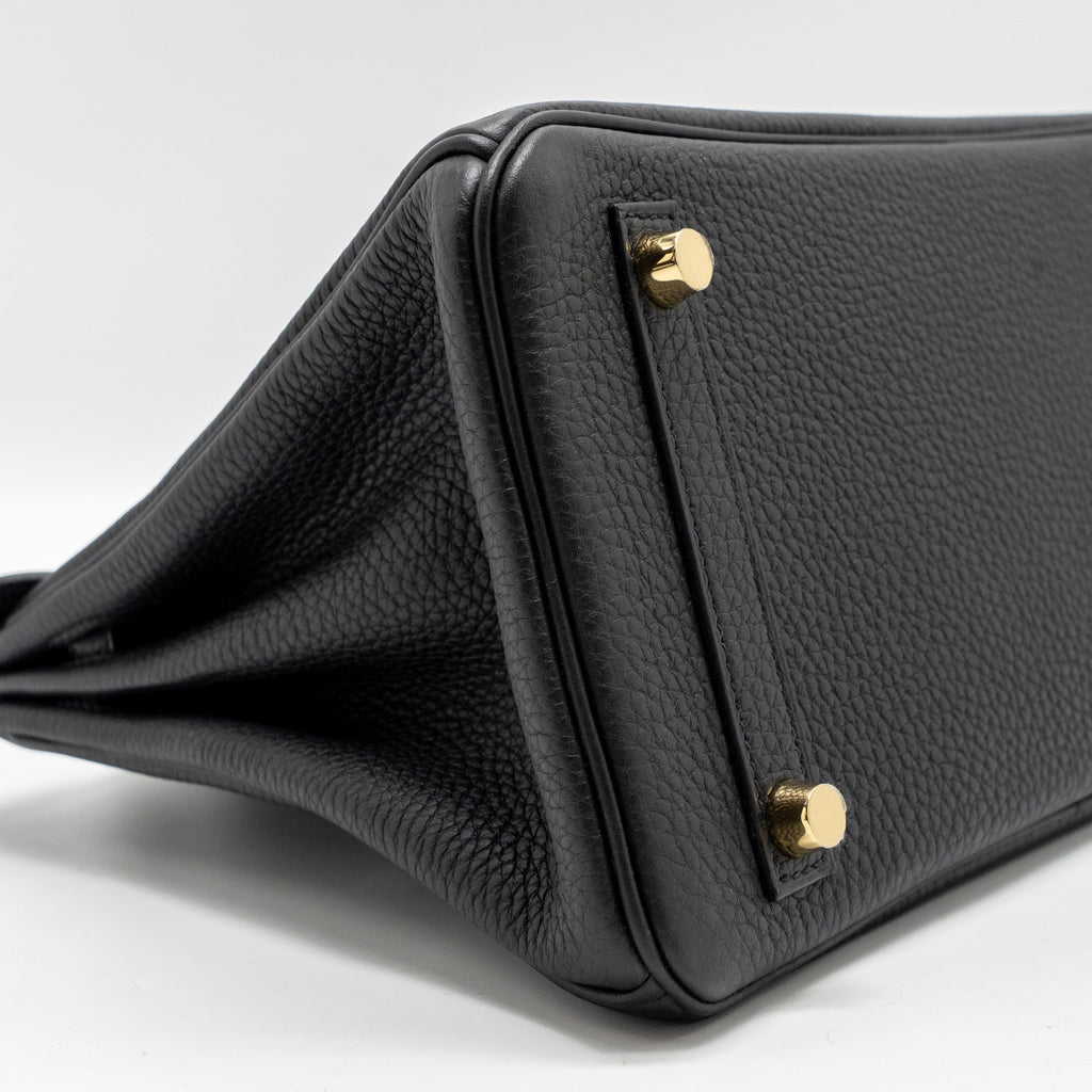 HERMES BIRKIN 25 TOGO BLACK GHW