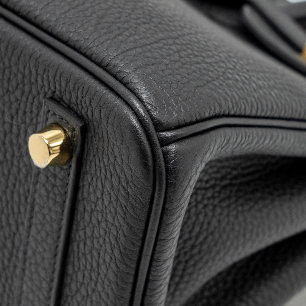 HERMES BIRKIN 25 TOGO BLACK GHW