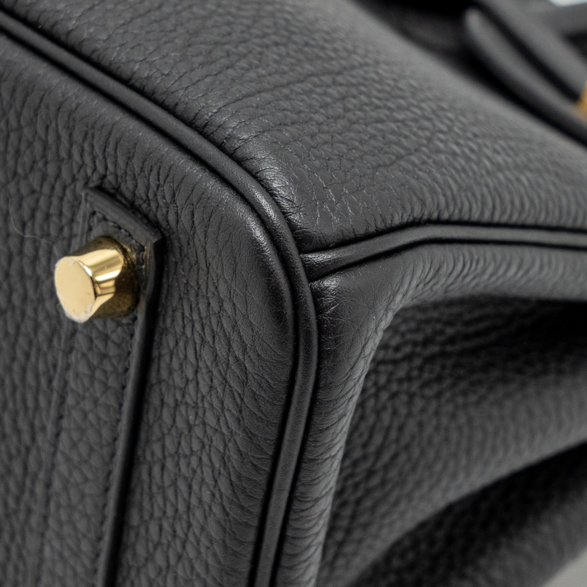 HERMES BIRKIN 25 TOGO BLACK GHW