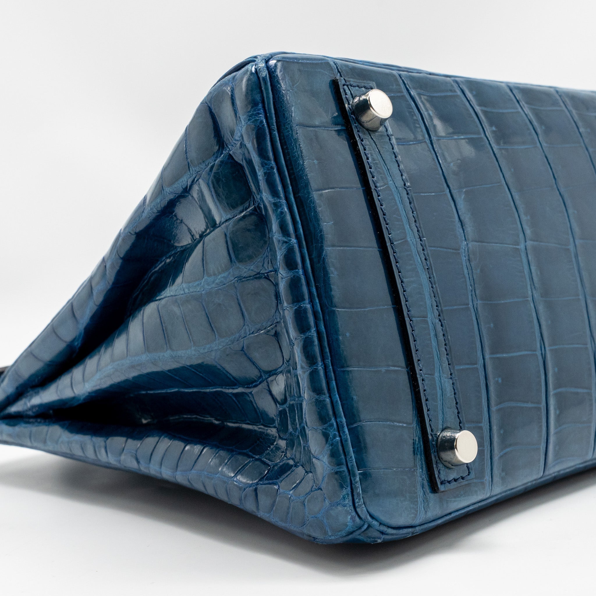 HERMES BIRKIN 30 SHINY CROCODILE NILOTICUS COLVERT SHW