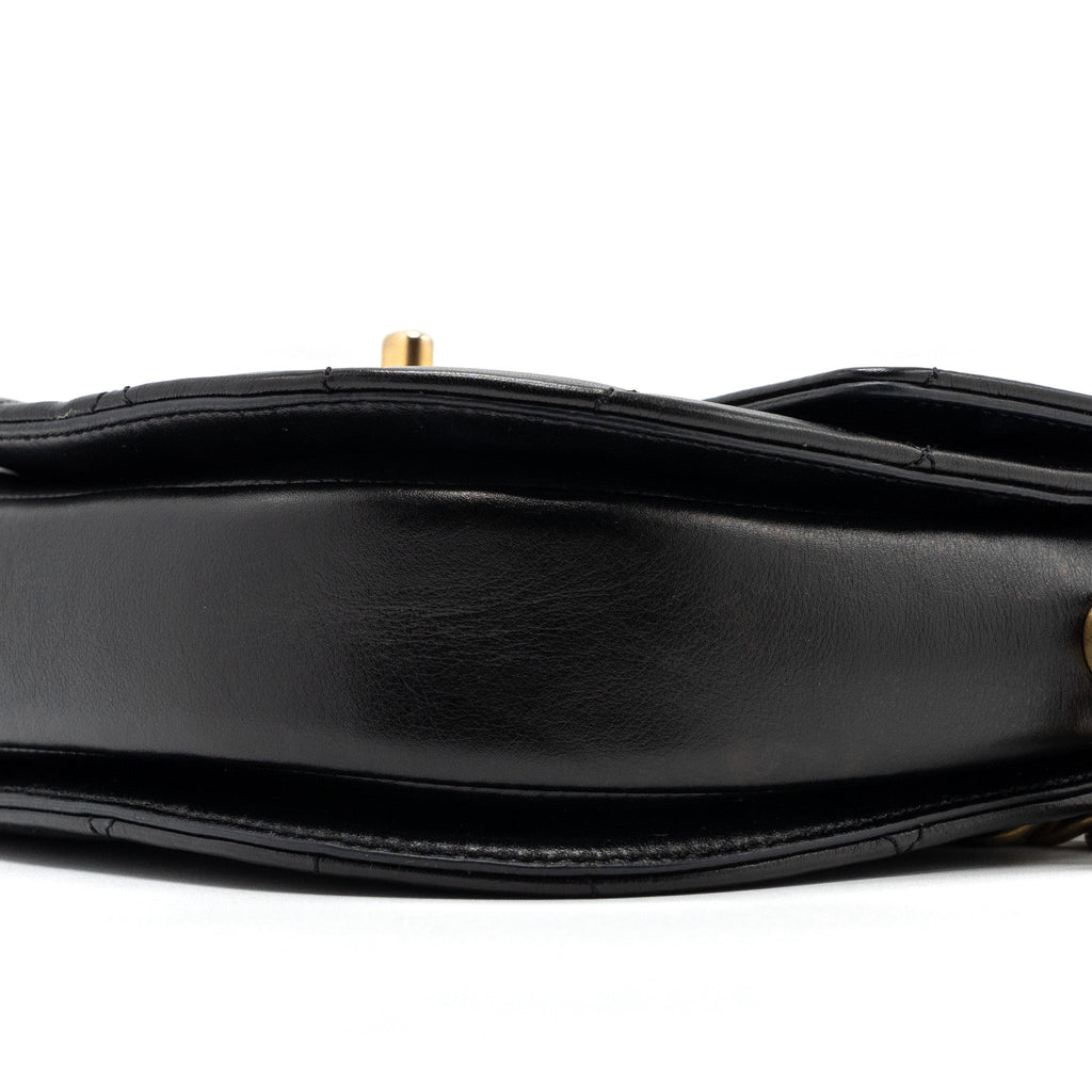 MESSENGER BAG CALFSKIN BLACK GHW