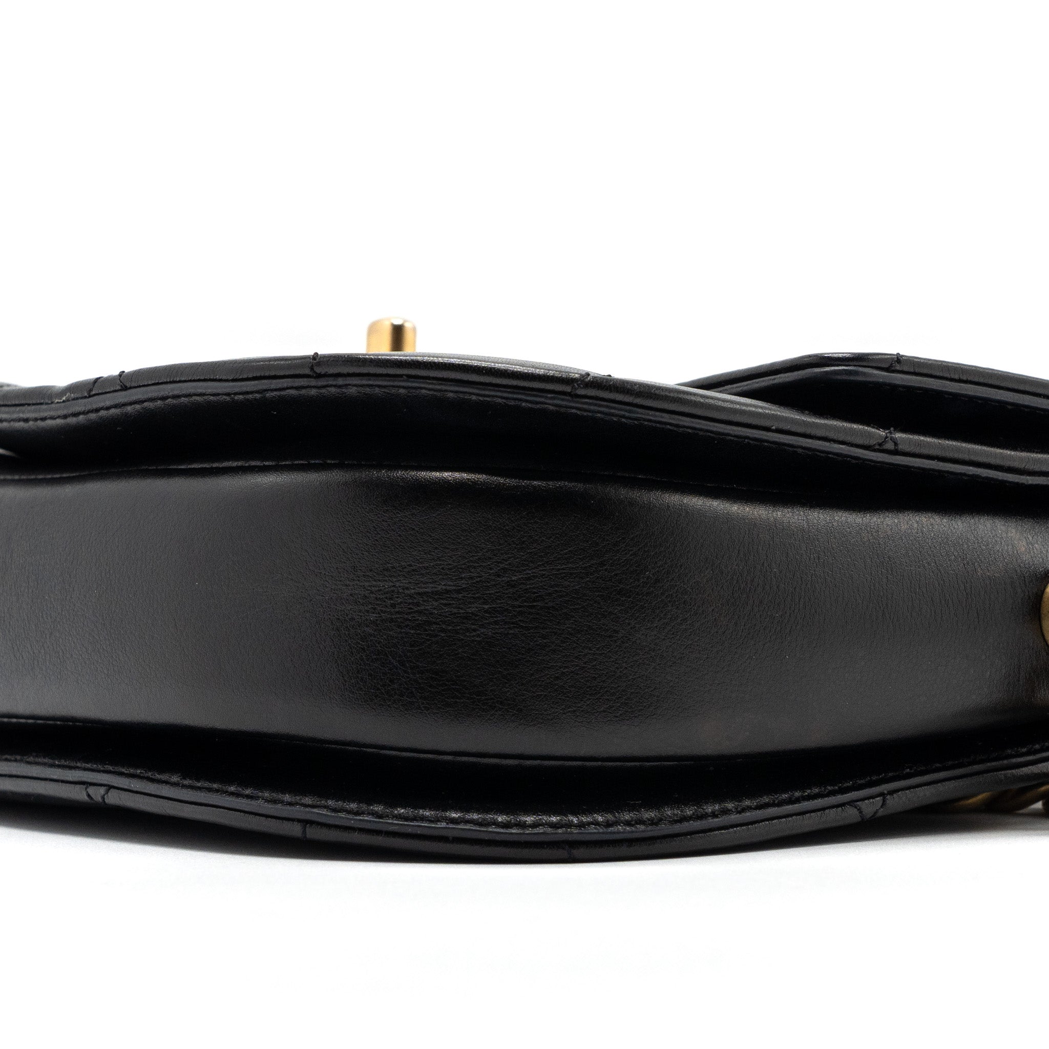 MESSENGER BAG CALFSKIN BLACK GHW