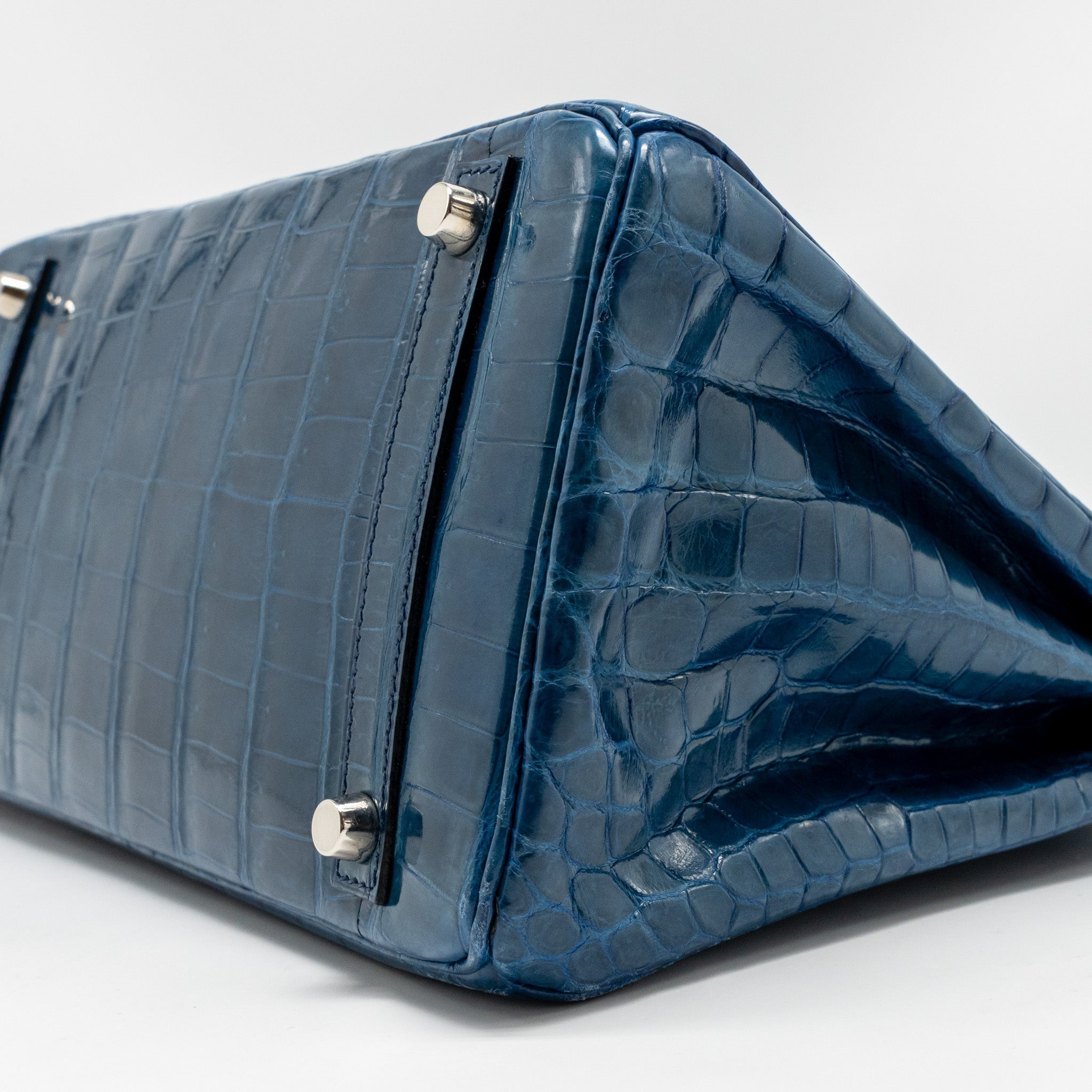 HERMES BIRKIN 30 SHINY CROCODILE NILOTICUS COLVERT SHW
