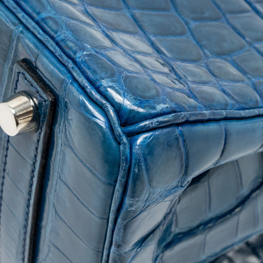 HERMES BIRKIN 30 SHINY CROCODILE NILOTICUS COLVERT SHW