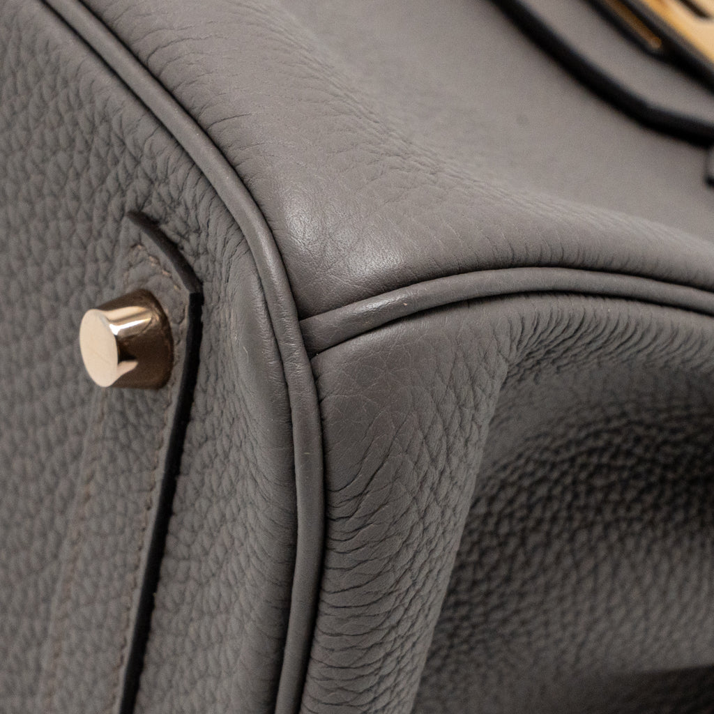 HERMES BIRKIN 30 TOGO GRIS ETAIN RGHW