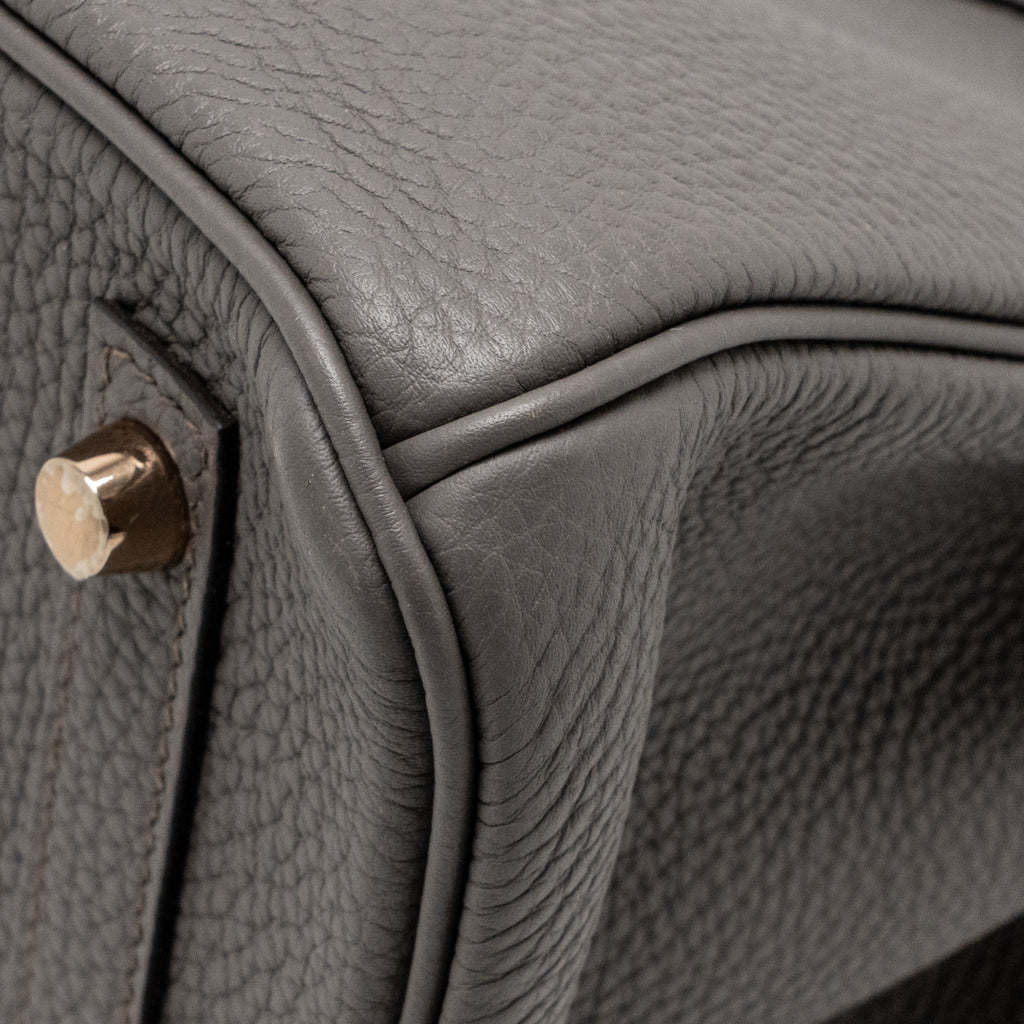 HERMES BIRKIN 30 TOGO GRIS ETAIN RGHW