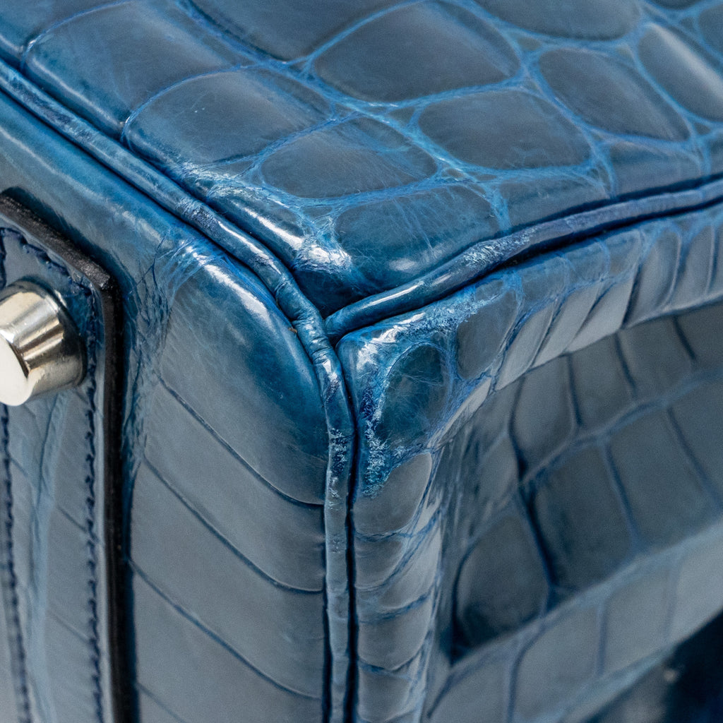 HERMES BIRKIN 30 SHINY CROCODILE NILOTICUS COLVERT SHW