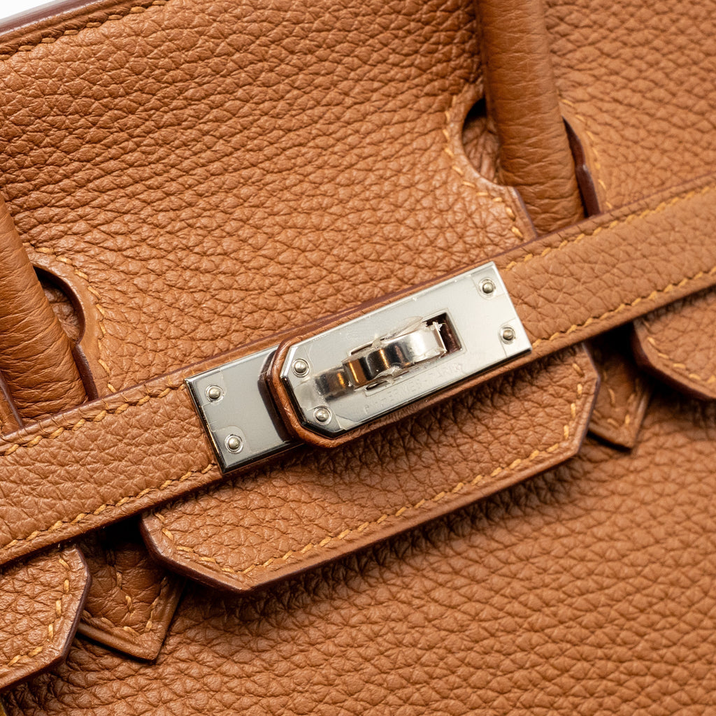 HERMES BIRKIN 25 OFFICER TOGO/SWIFT GOLD/AMBRE SHW