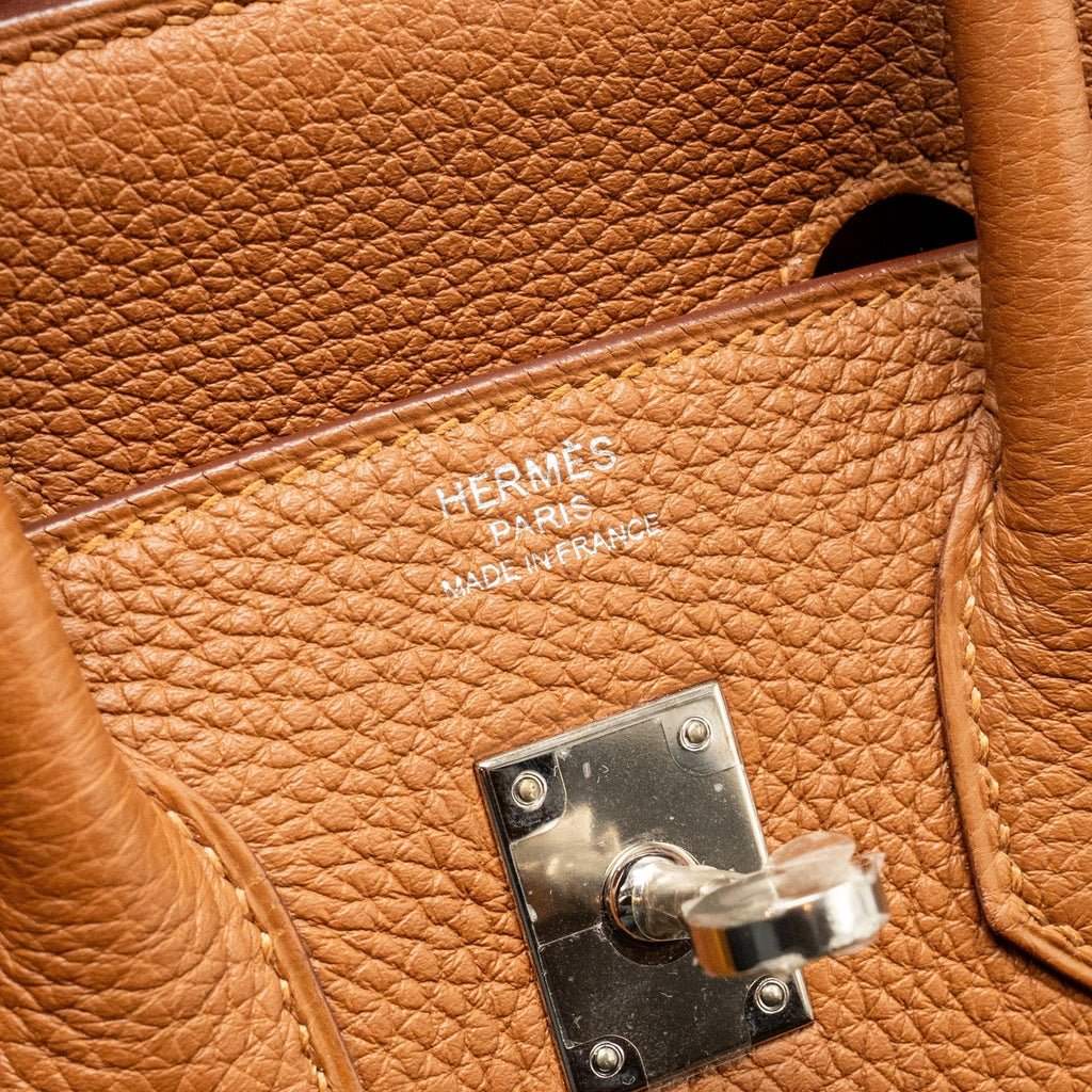 HERMES BIRKIN 25 OFFICER TOGO/SWIFT GOLD/AMBRE SHW