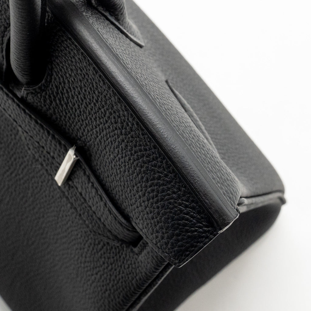 HERMES BIRKIN 30 TOGO BLACK BRUSHED SHW