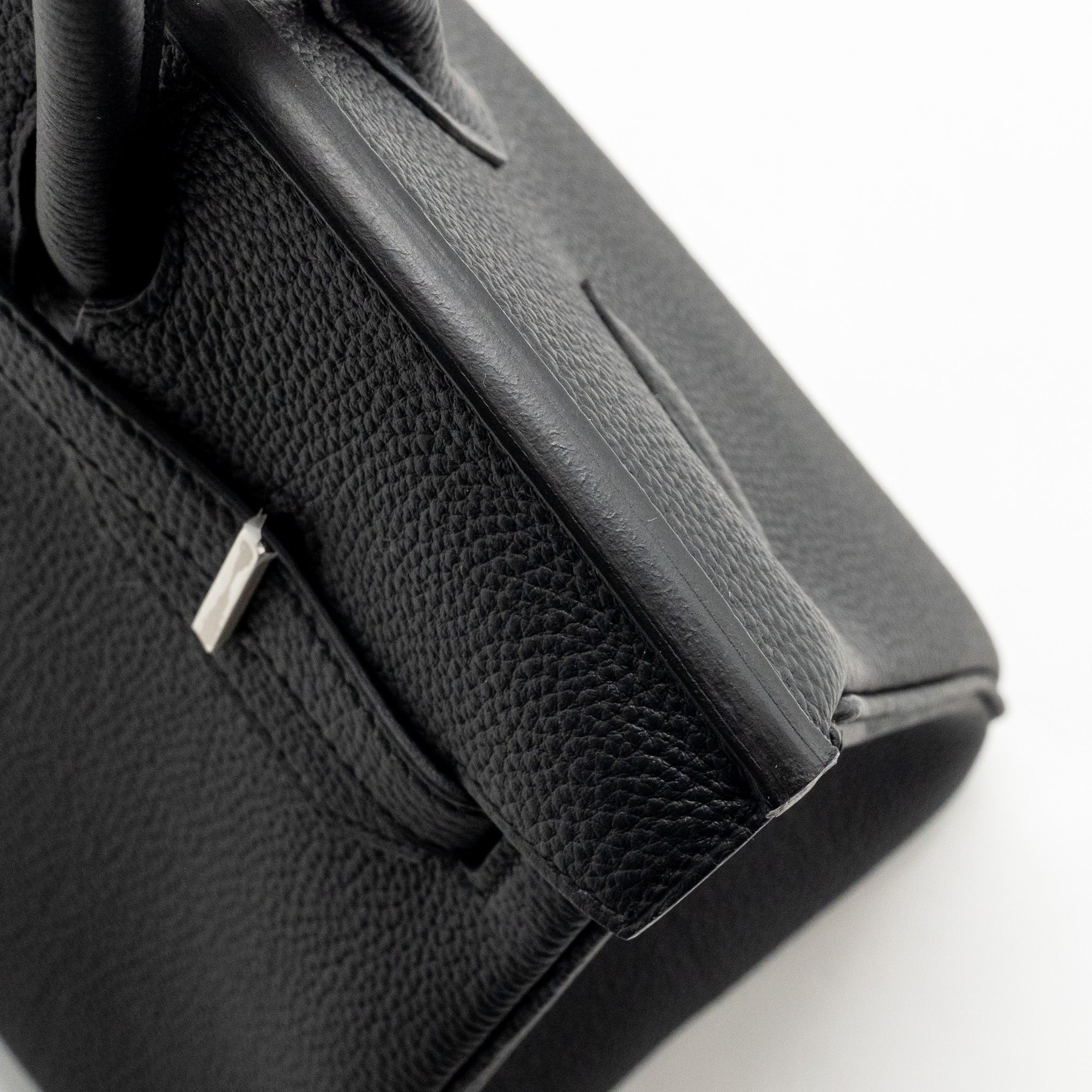 HERMES BIRKIN 30 TOGO BLACK BRUSHED SHW