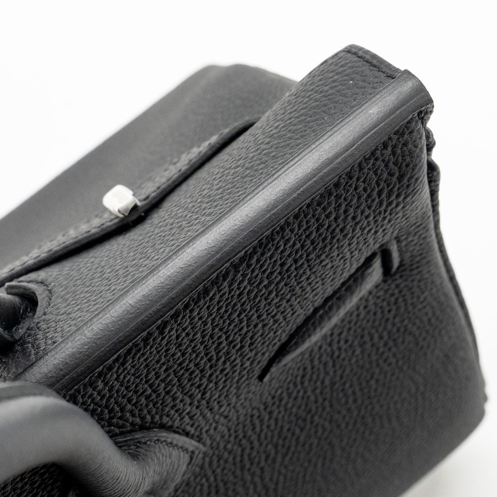 HERMES BIRKIN 30 TOGO BLACK BRUSHED SHW